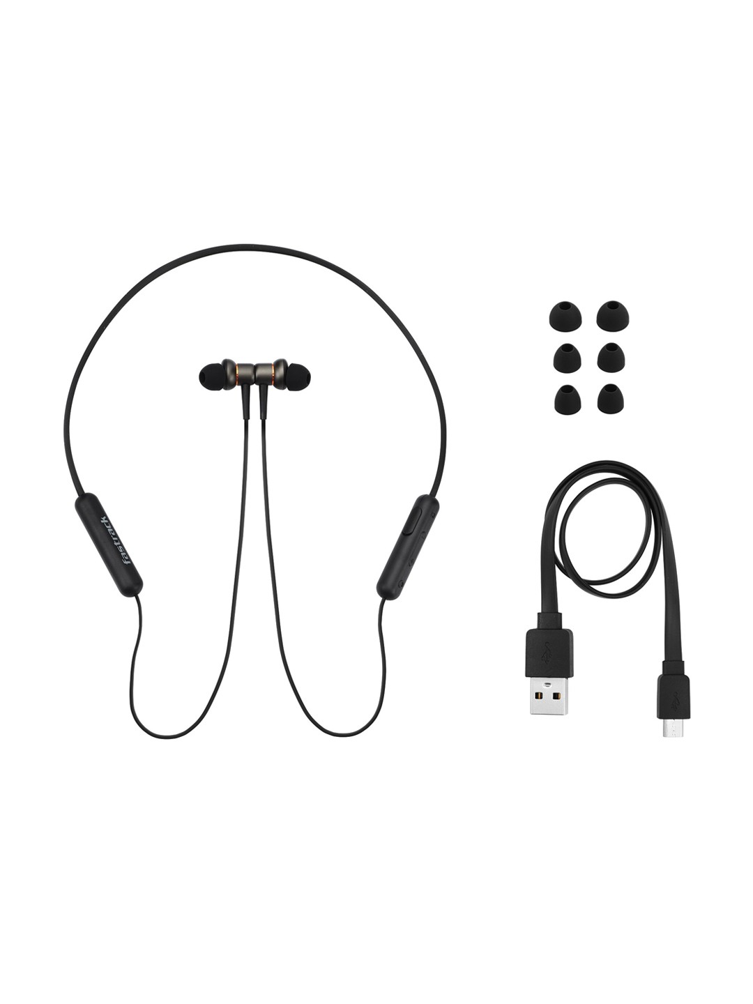 

Fastrack Black Solid Wireless In Ear Earphones
