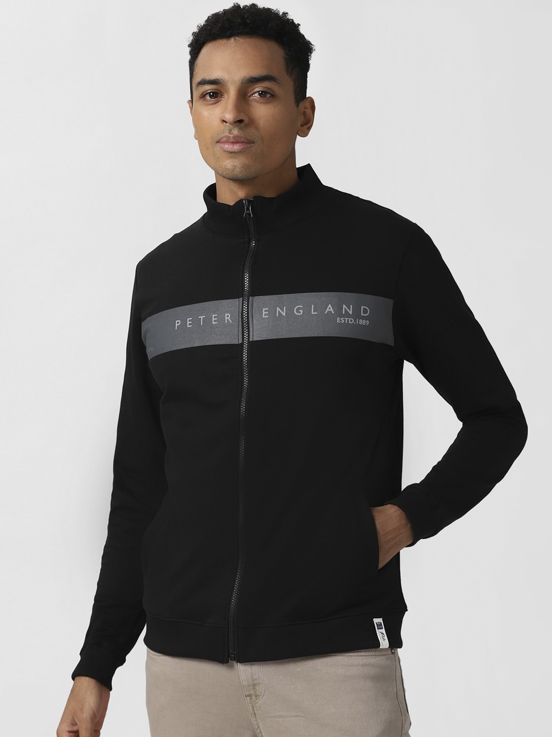 

Peter England Casuals Men Black Sweatshirt