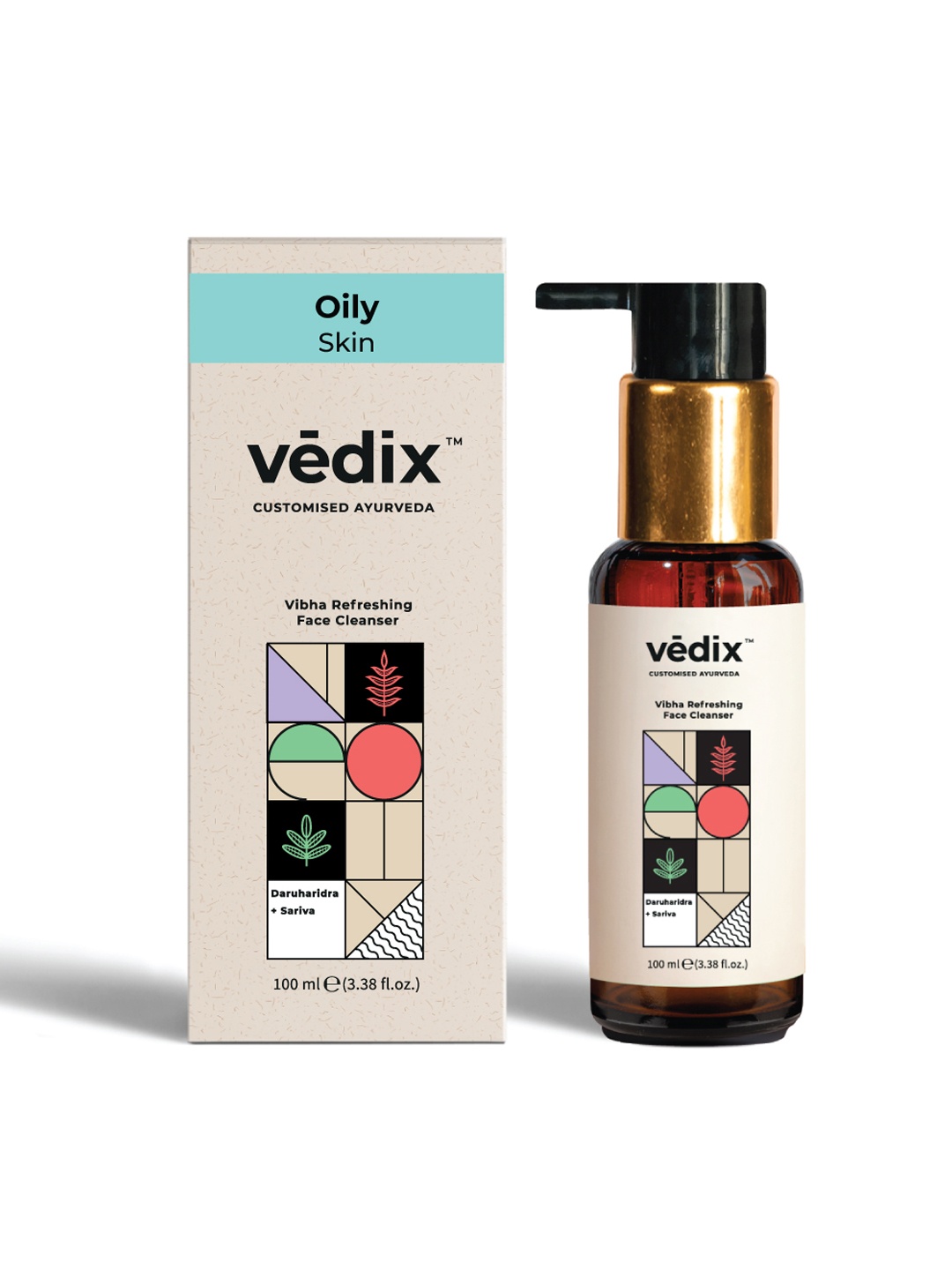 

VEDIX Women Customized Ayurvedic Vibha Refreshing Face Wash For Oily Skin 100ml, Transparent