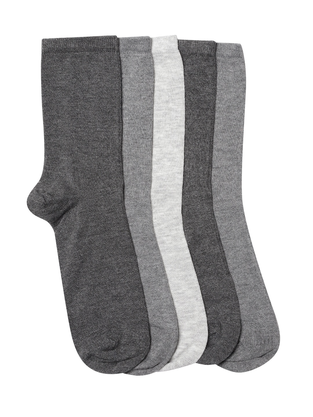 

Marks & Spencer Women Grey Pack of 5 Solid Above Ankle Length Socks