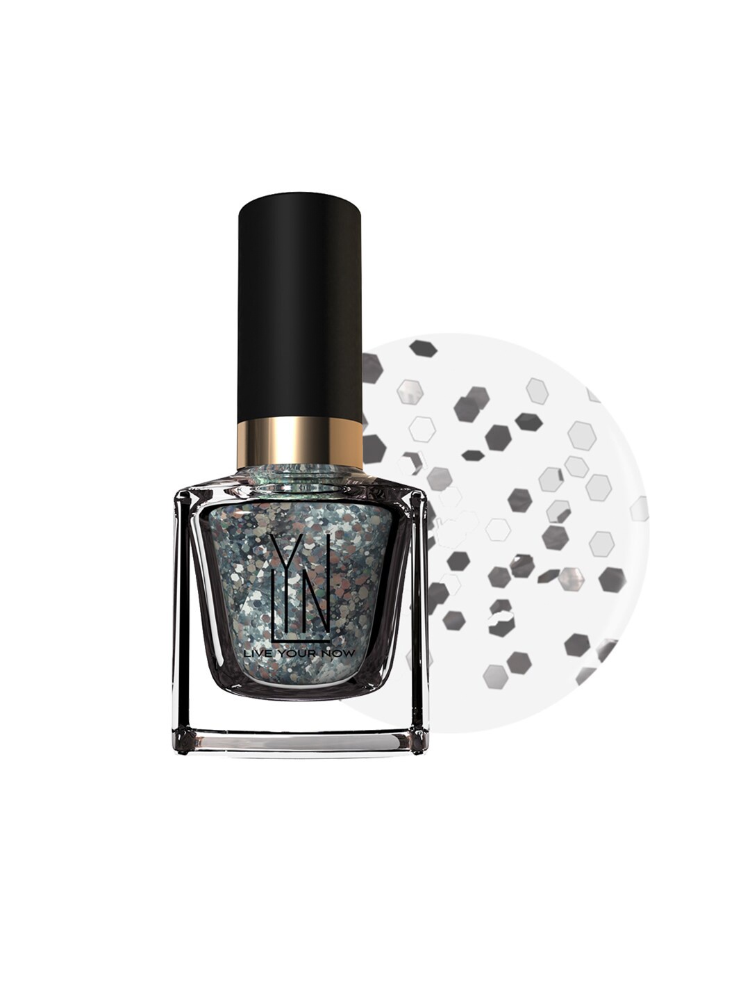 

LYN LIVE YOUR NOW Fast Dry Non Toxic Nail Polish - A Thing For Bling, Silver