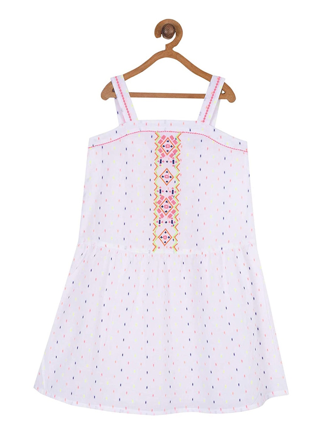 

Miyo Girls White A-Line Dress