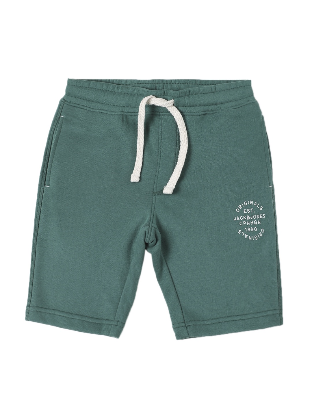 

Jack & Jones Boys Green Regular Cotton Shorts
