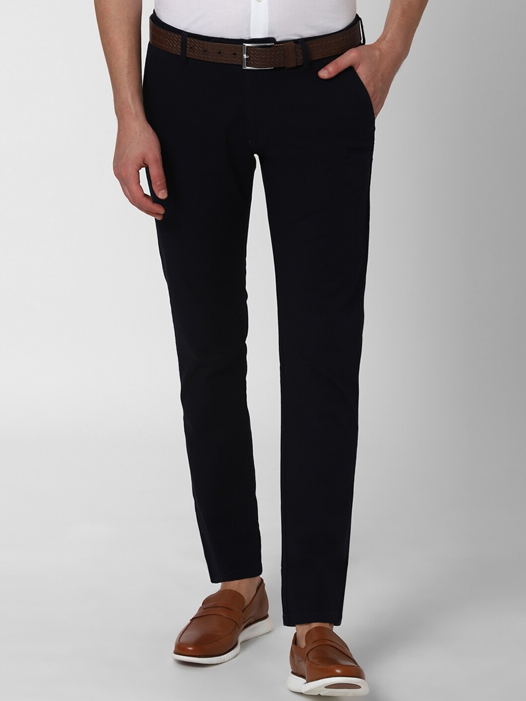 

Peter England Casuals Men Black Slim Fit Trousers