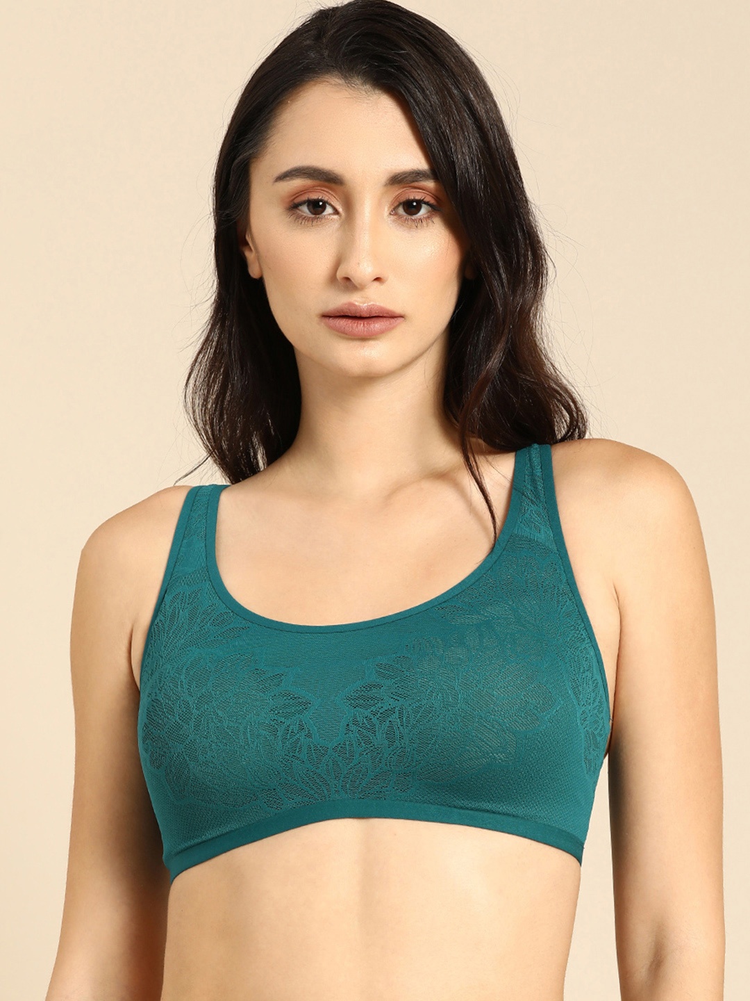 

Triumph Padded Wireless Ultrasmart 4D Technology Fit Smart Bra, Teal