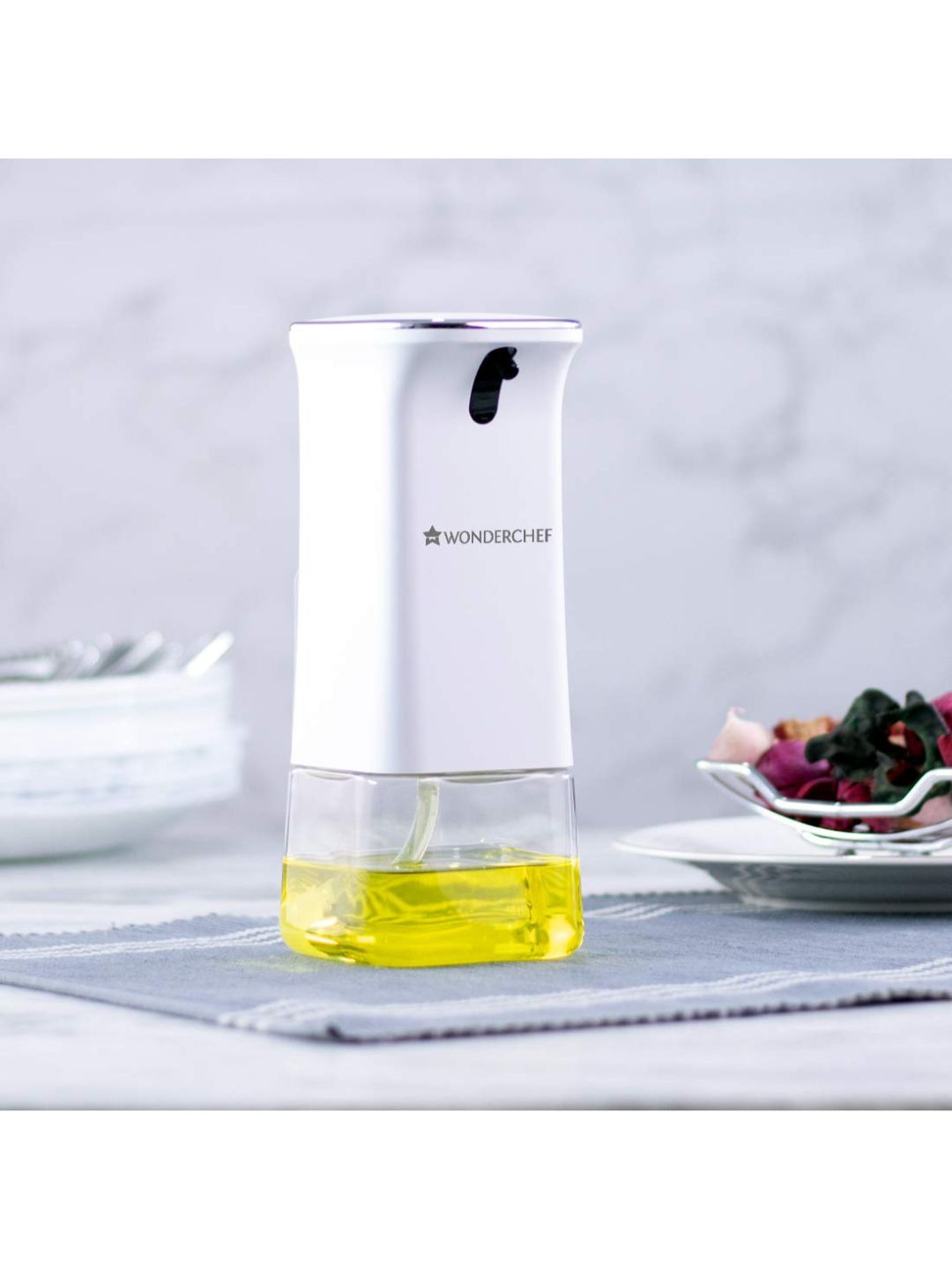 

Wonderchef White & Transparent Liquid Soap Dispenser, Purple