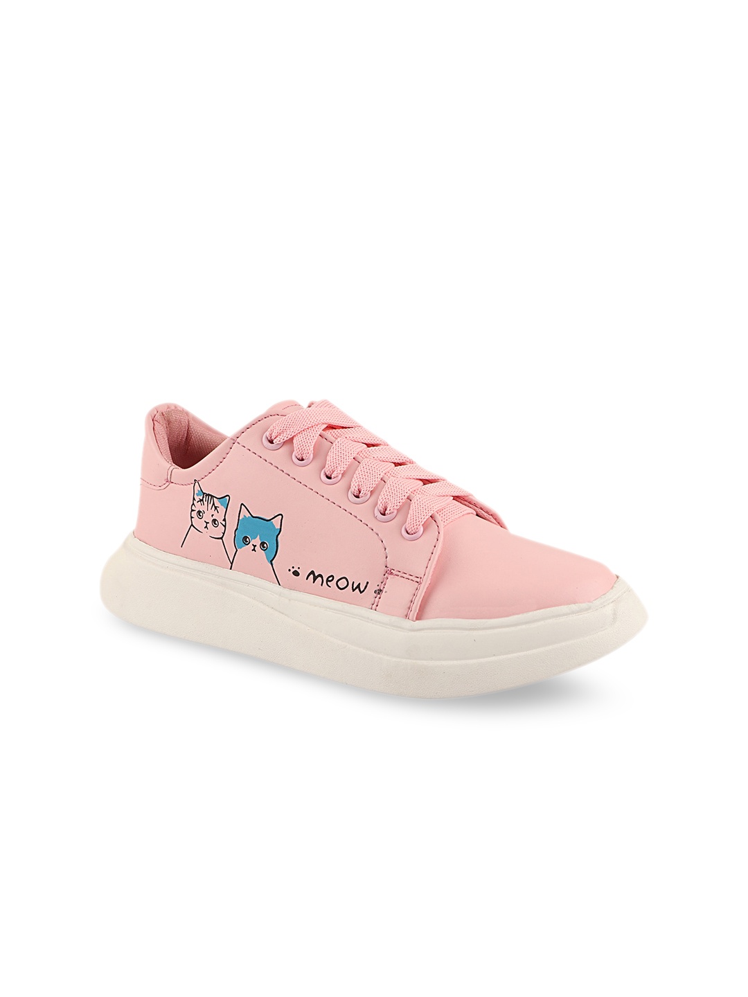 

Shoetopia Women Pink Printed Sneakers