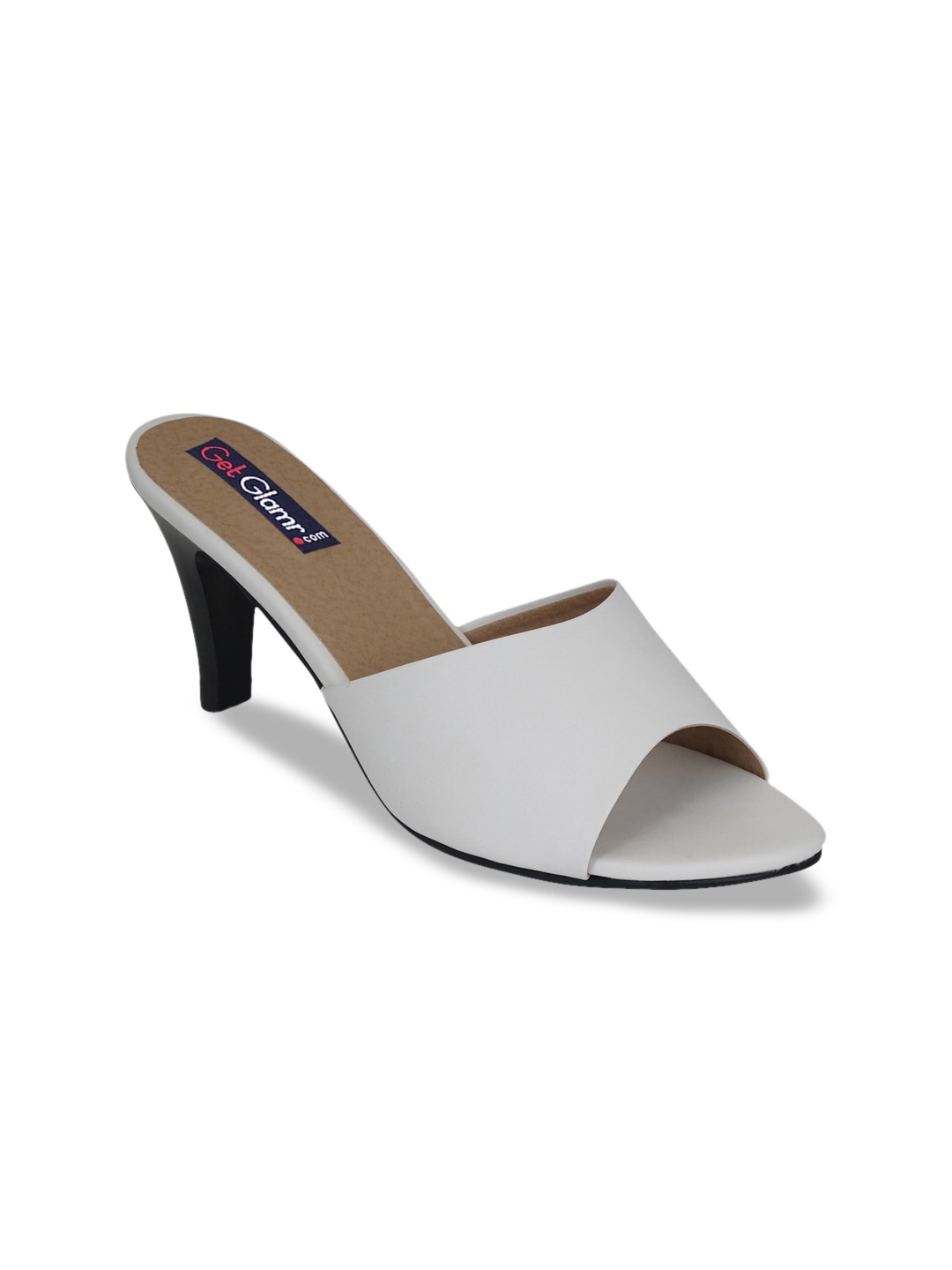 

Get Glamr Women White Solid Slim Peep Toes