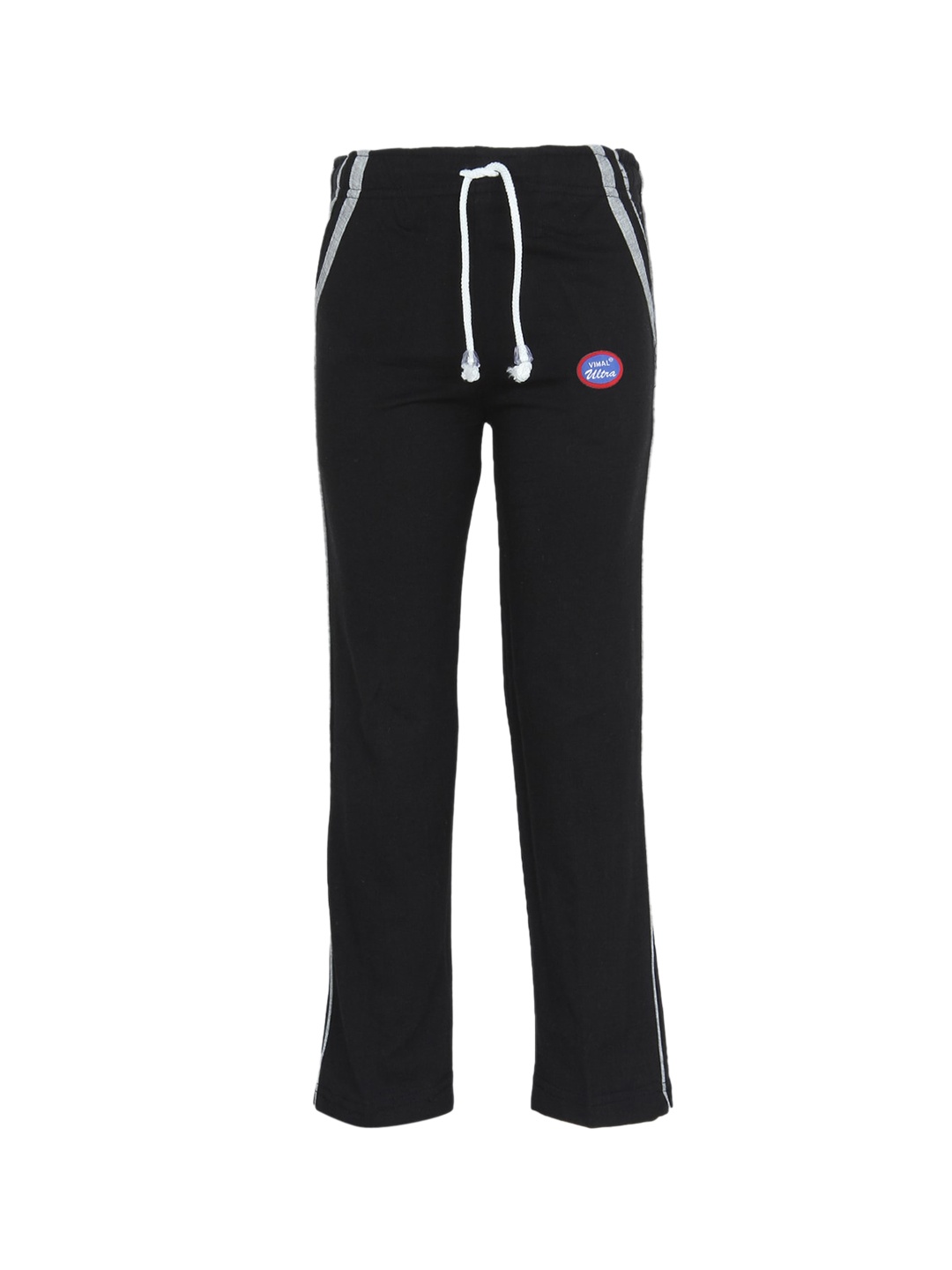 

MACK JONNEY Kids Black Cotton Blended Track Pants