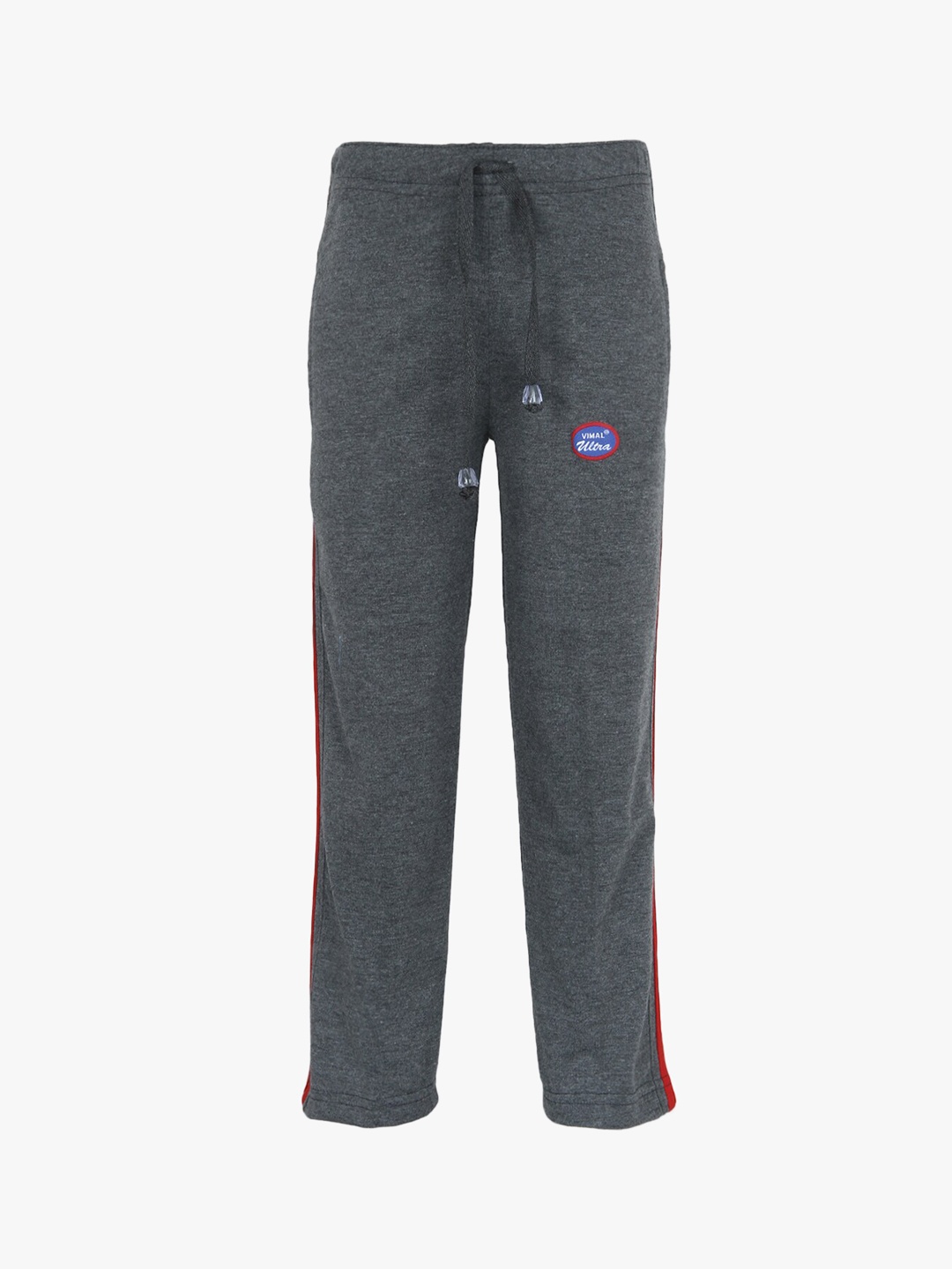 

VIMAL JONNEY Unisex Kids Grey Solid Cotton Track Pants