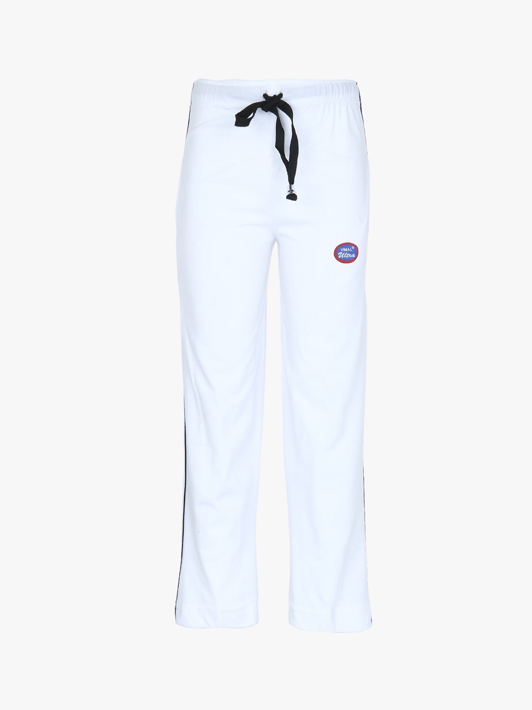 

VIMAL JONNEY Kids White Cotton Blended Track Pants