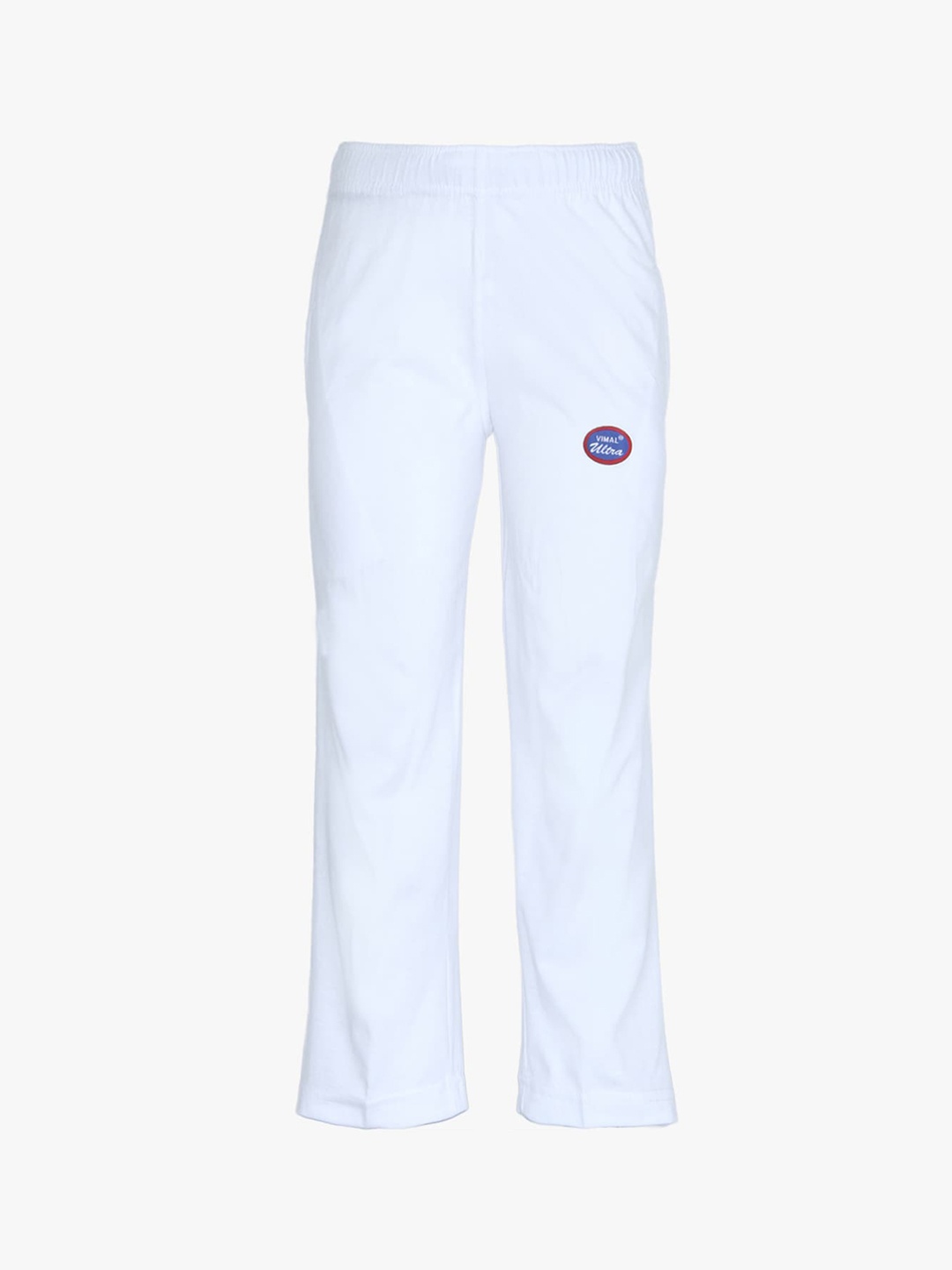 

VIMAL JONNEY Kids White Solid Cotton Track Pants