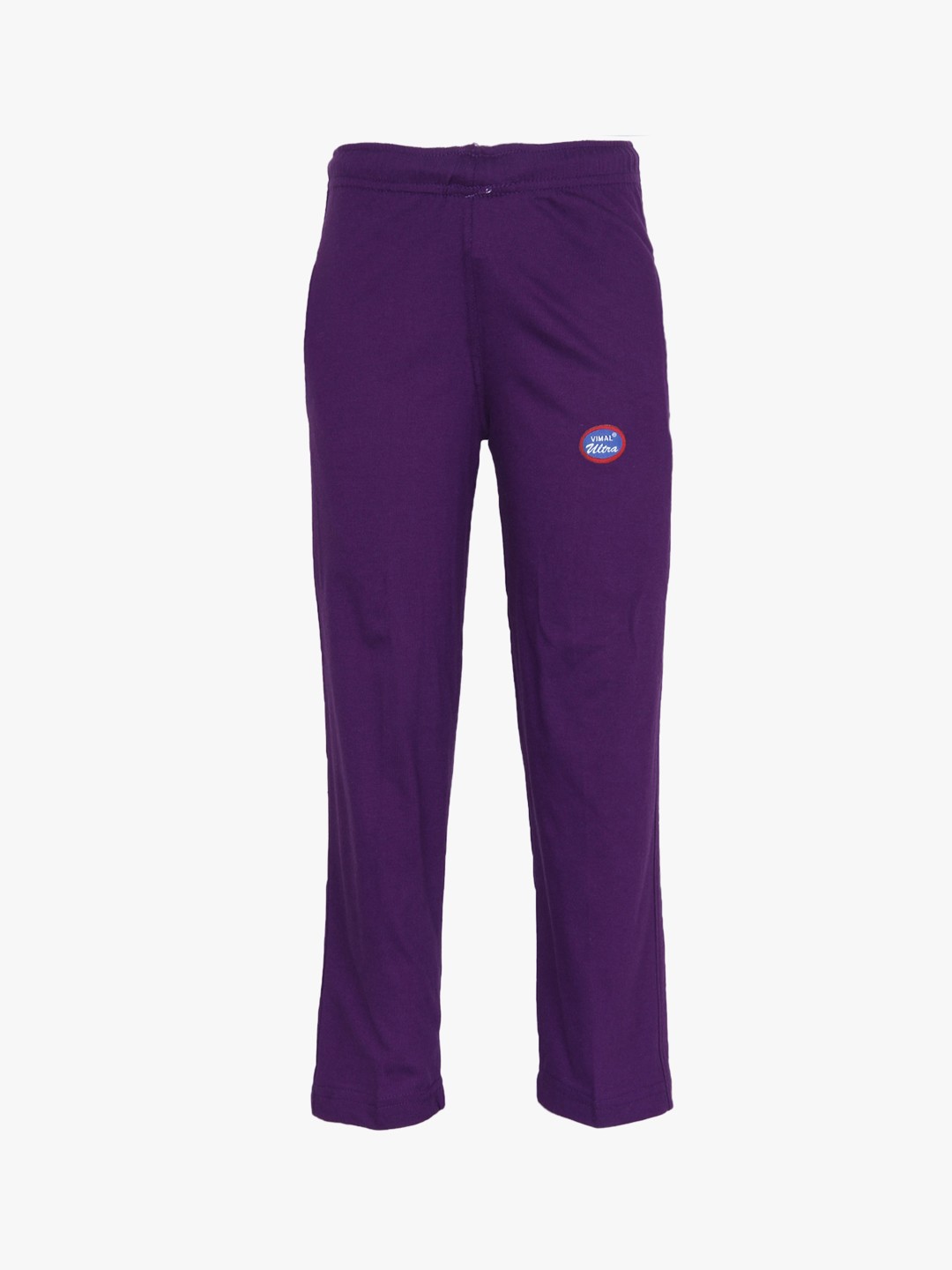 

MACK JONNEY Unisex Kids Purple Solid Cotton Track Pants
