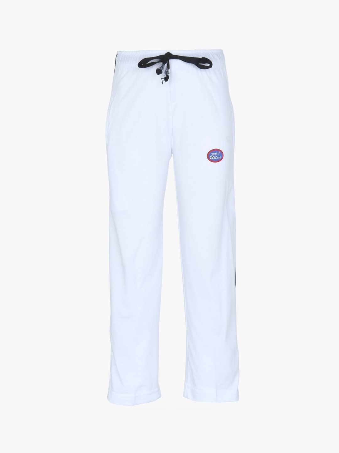 

VIMAL JONNEY Kids White Solid Cotton Track Pants