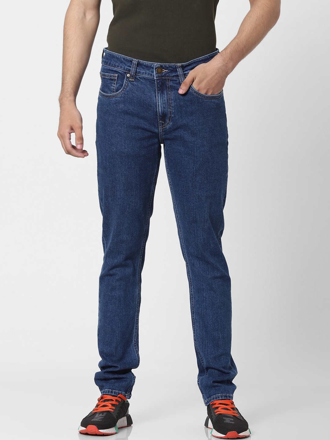 

Jack & Jones Men Blue Skinny Fit Low-Rise Stretchable Jeans