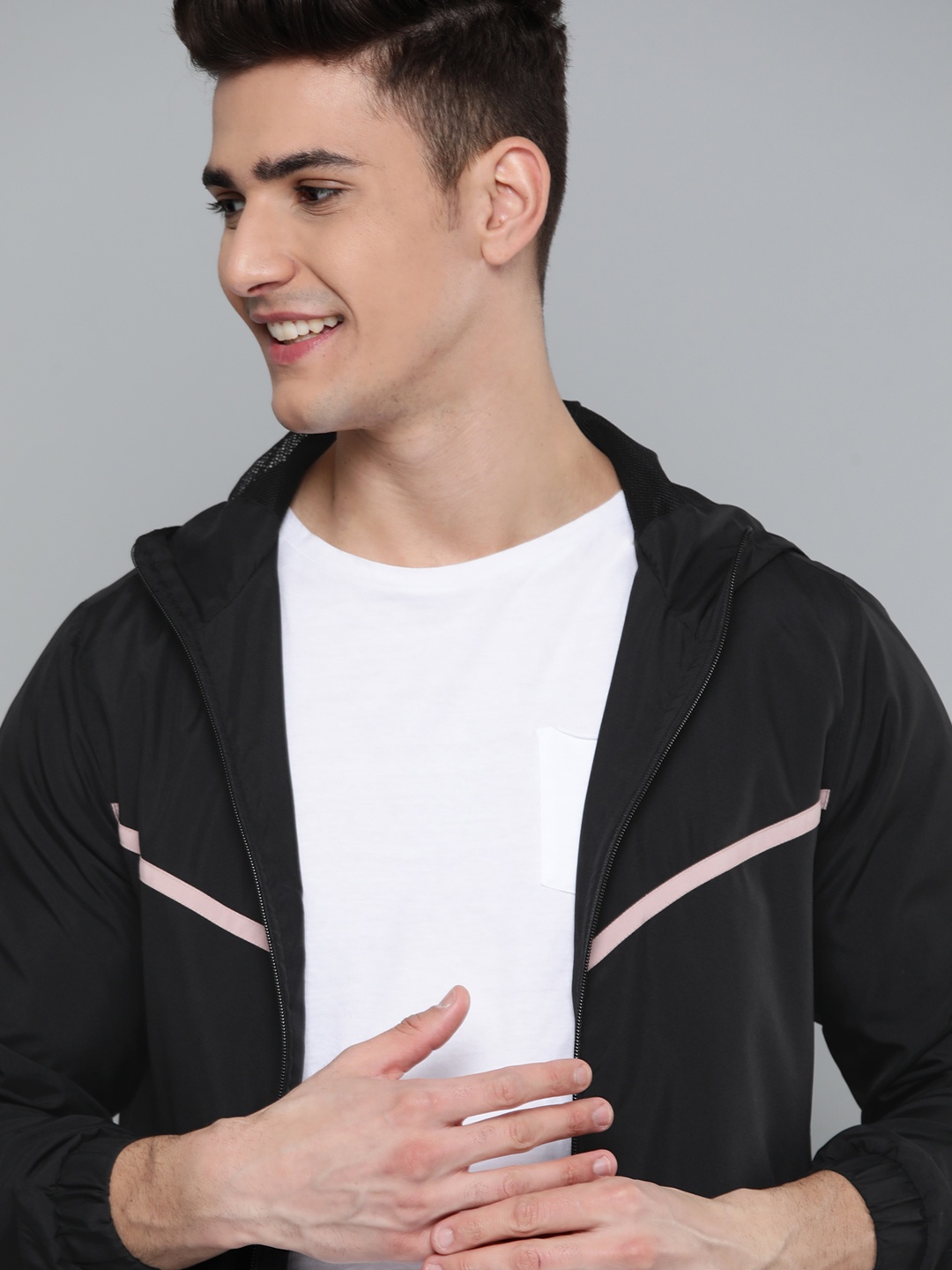 

Mast & Harbour Men Black Tailored Jacket