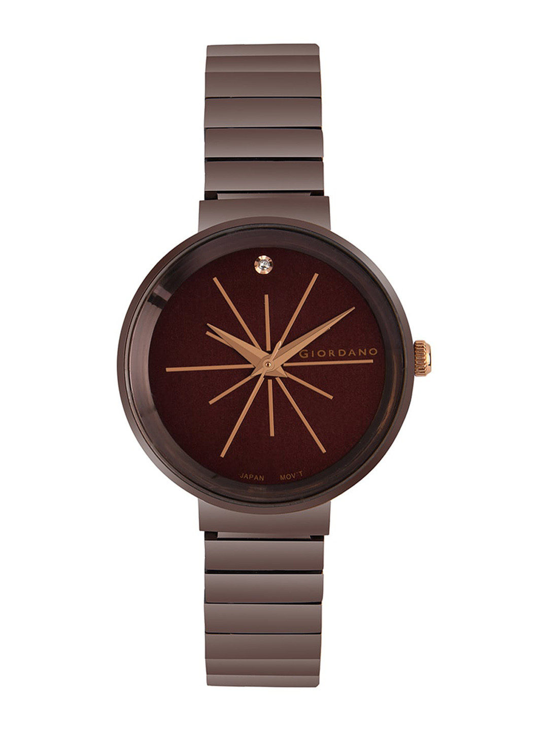 

GIORDANO Women Brown Patterned Dial & Bracelet Style Analogue Watch