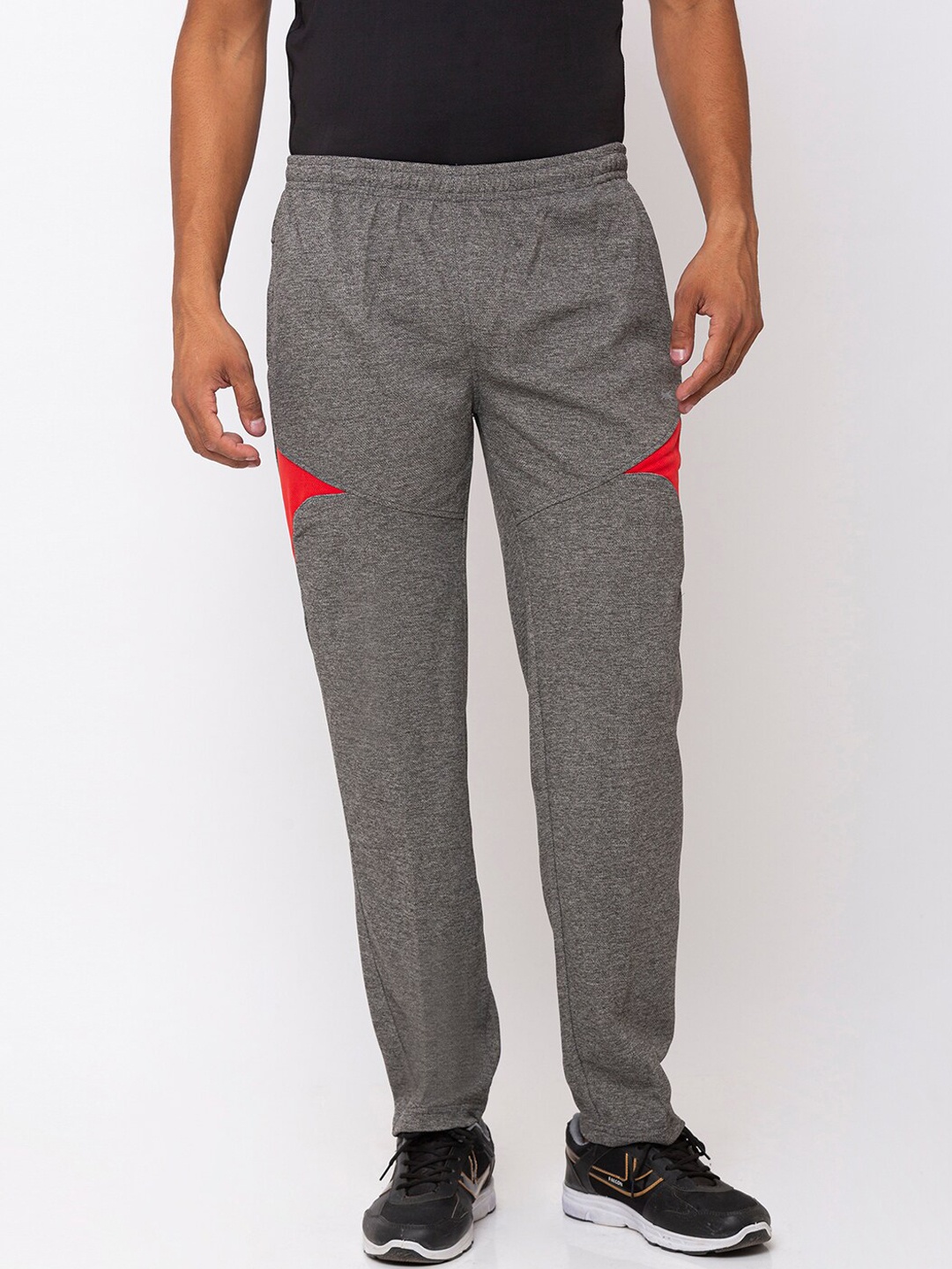 

Black Panther Men Grey Solid Slim-Fit Track Pants