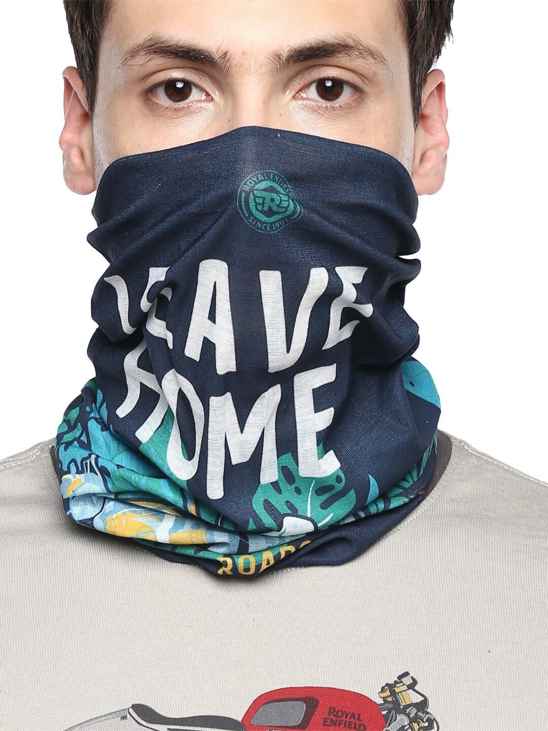 

Royal Enfield Unisex Navy Printed Headband, Blue