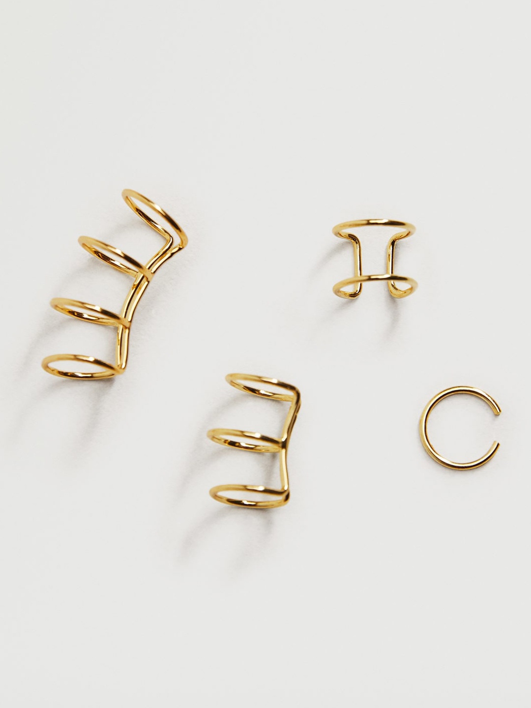 

MANGO Set of 4 Gold-Toned Ear Cuffs