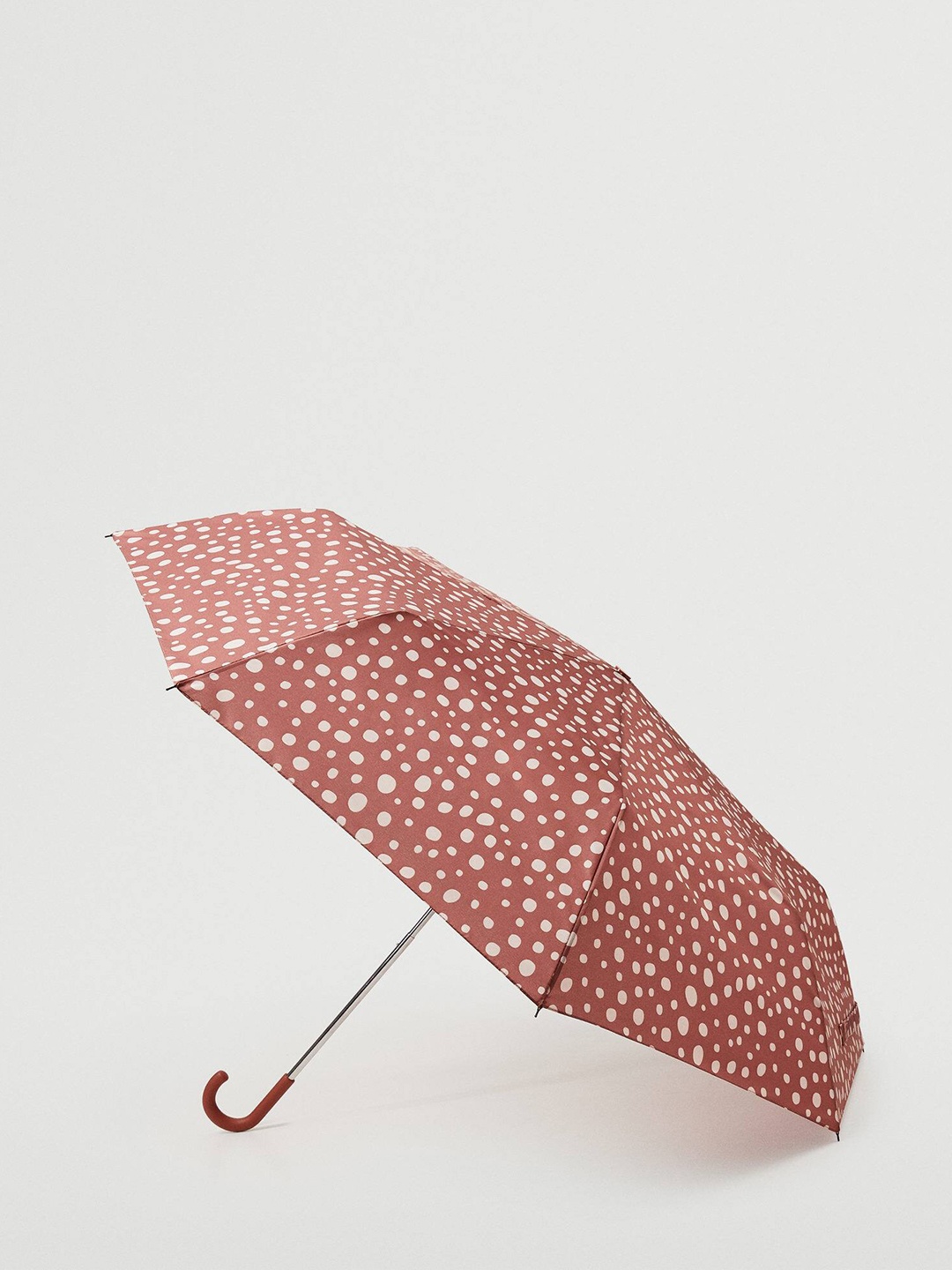 

MANGO Women Polka Dot Print Folding Umbrella, Rose