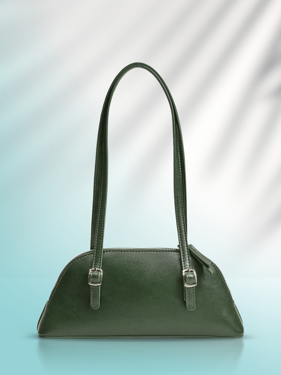 

MANGO Green Solid Shoulder Bag
