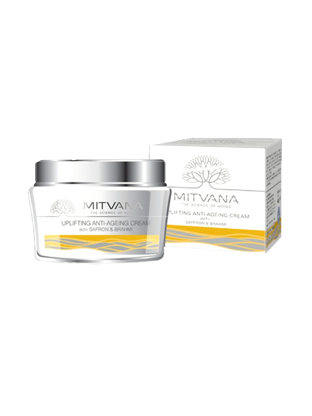 

MITVANA Uplifting Anti-Ageing Cream with Saffron & Brahmi - 50 gm, White