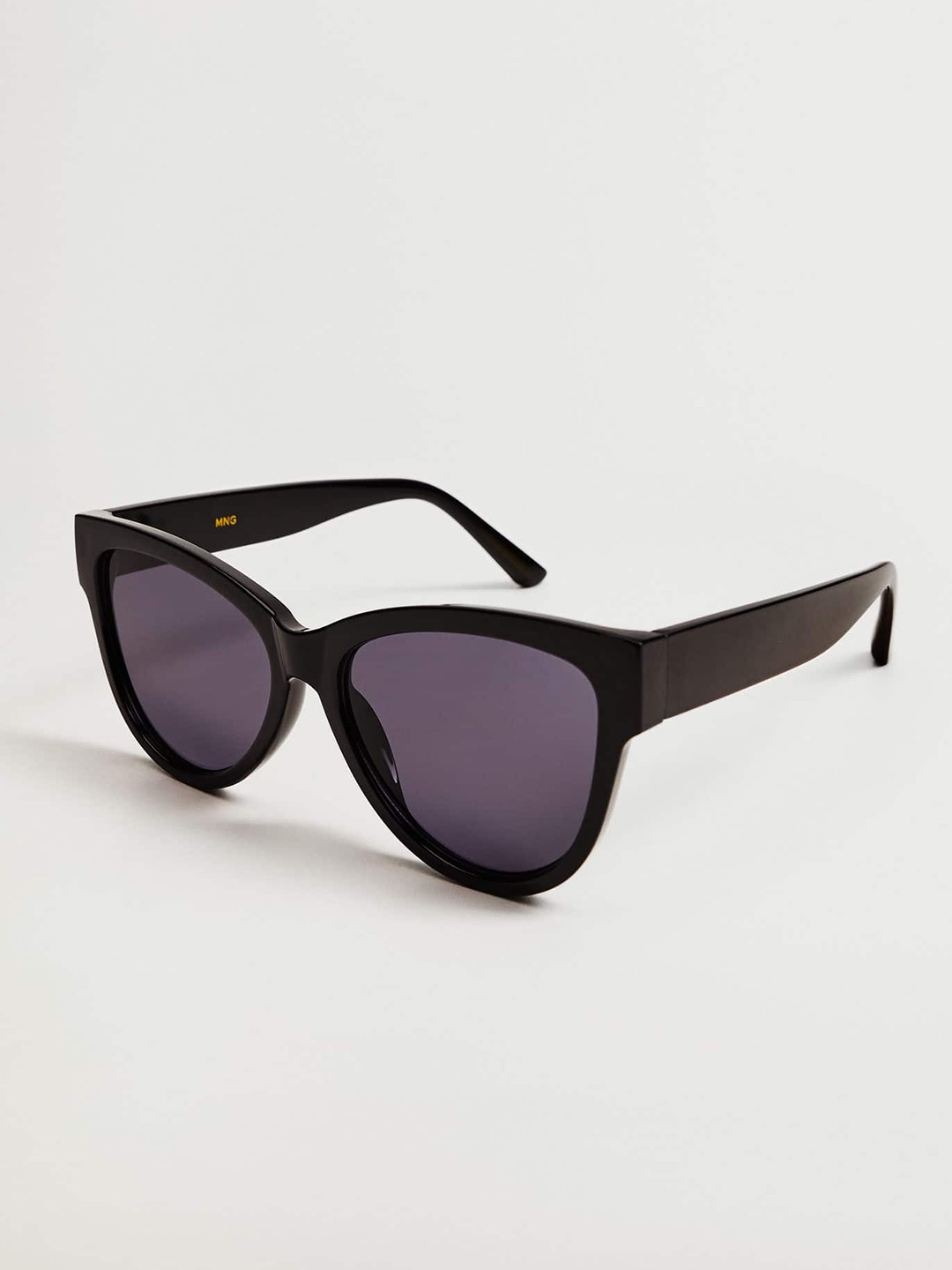 

MANGO Women Oval Sunglasses with UV Protected Lens, Black