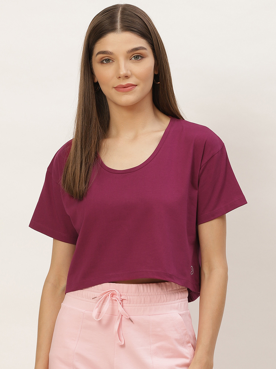 

KICA Magenta Regular Crop Top