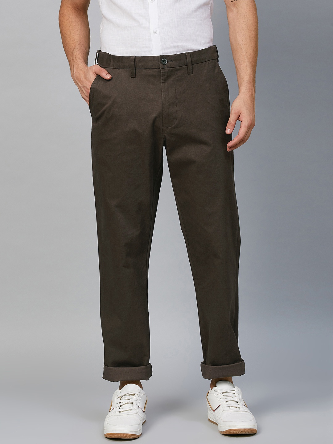 

Marks & Spencer Men Brown Trousers