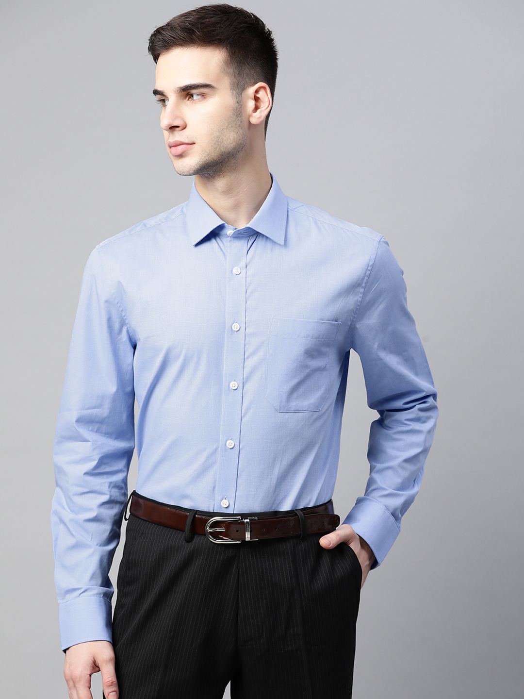 

Marks & Spencer Men Blue Opaque Formal Shirt
