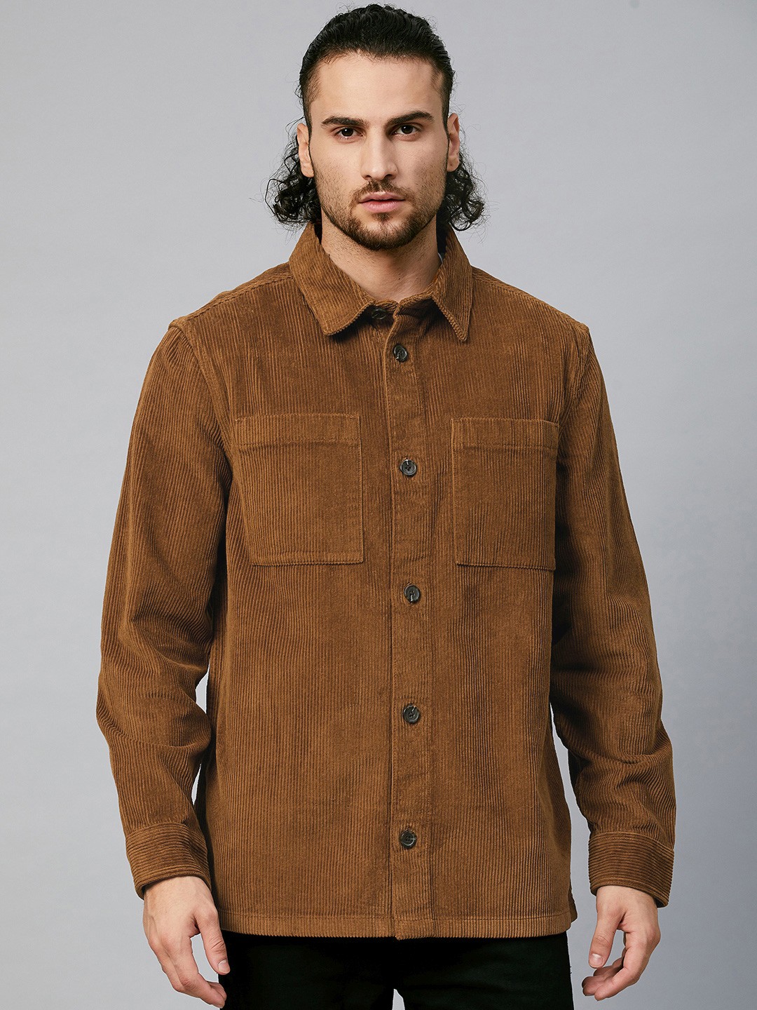 

Marks & Spencer Men Brown Opaque Casual Shirt