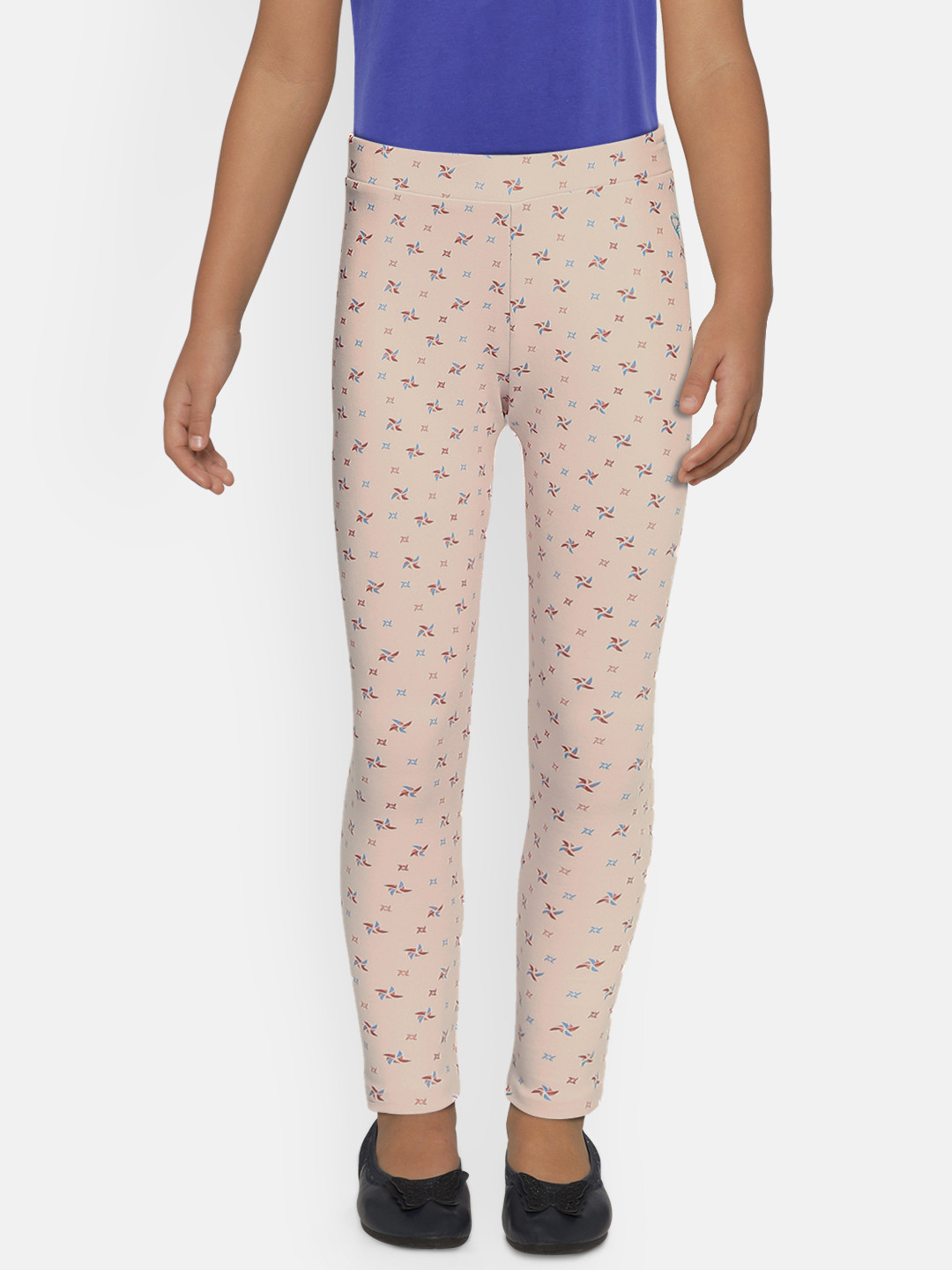 

Allen Solly Junior Girls Pink Printed Ankle-Length Leggings
