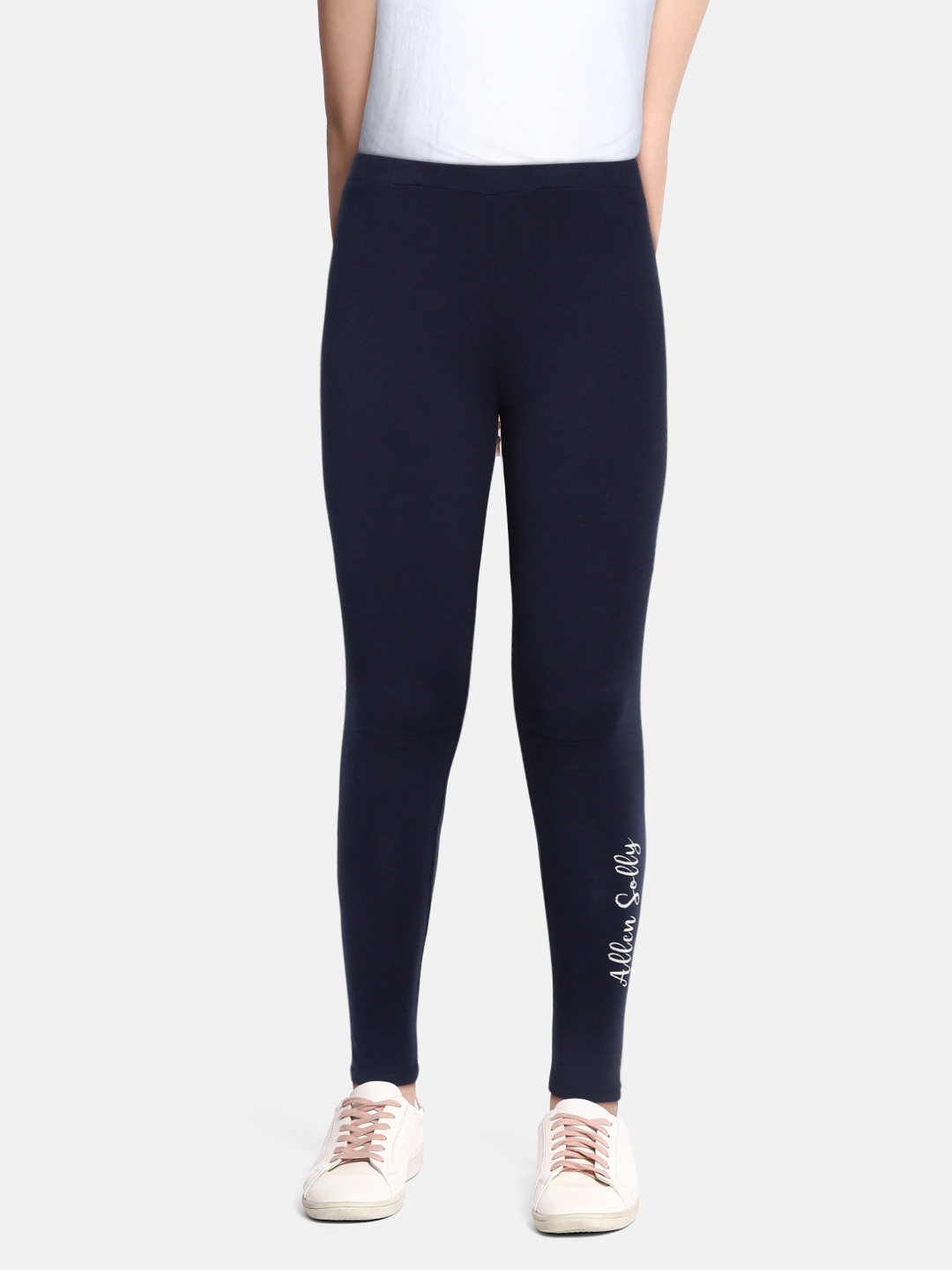 

Allen Solly Junior Girls Navy Blue Ankle Length Leggings