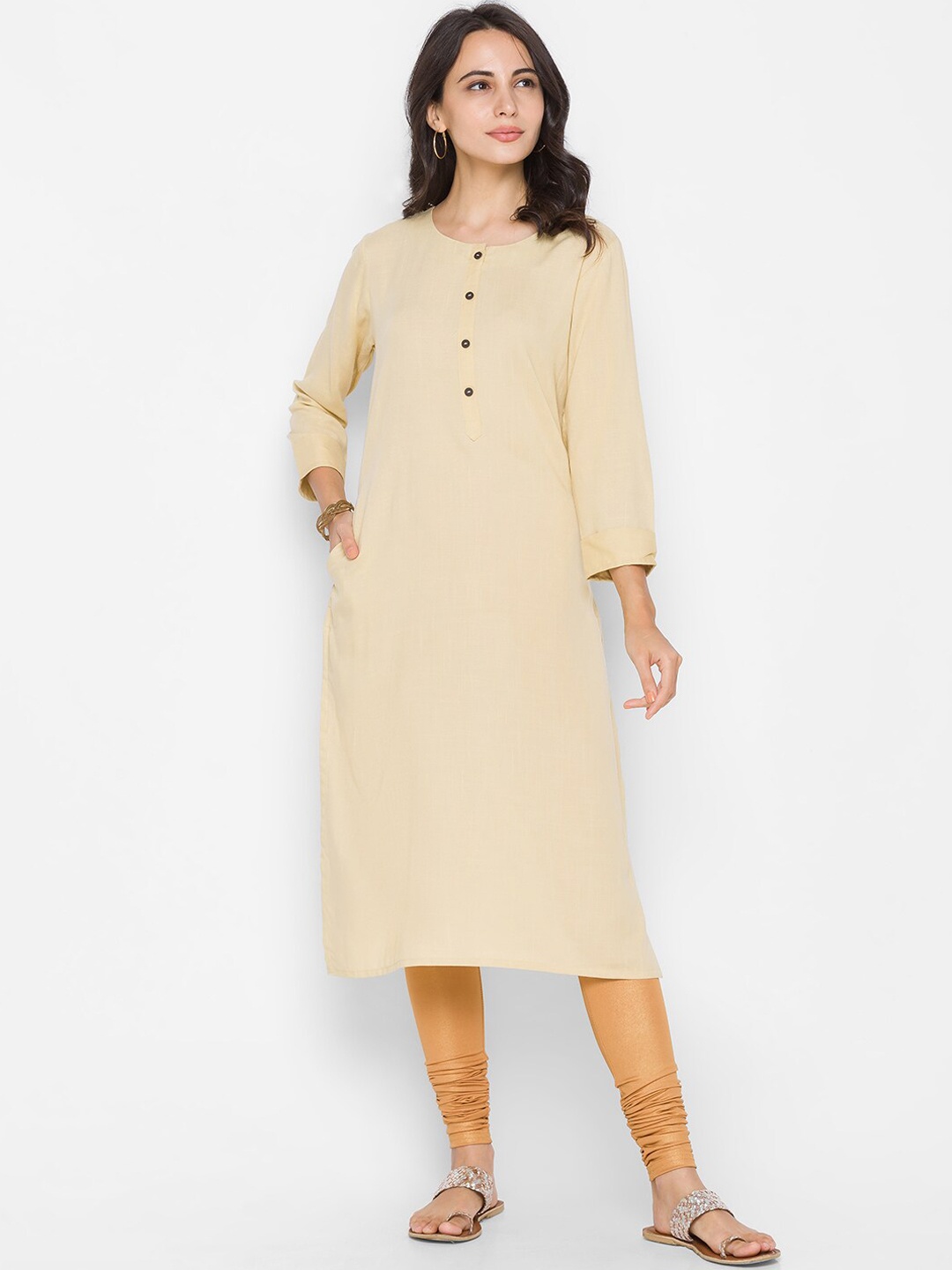 

ZOLA Women Beige Kurta