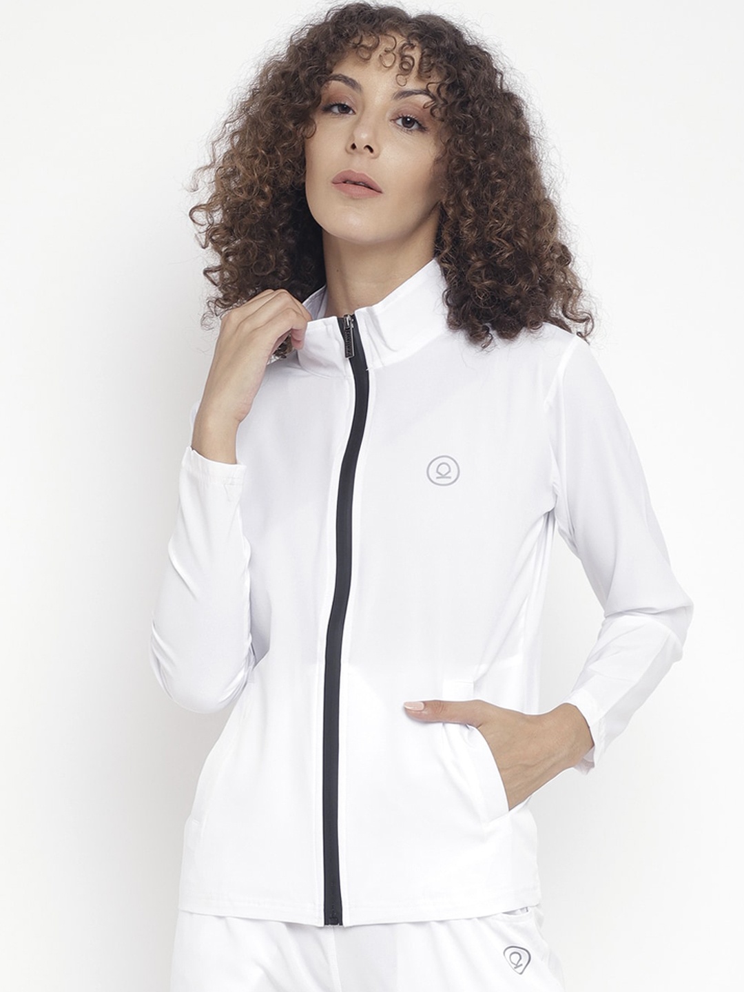 

Chkokko Women White Sporty Jacket