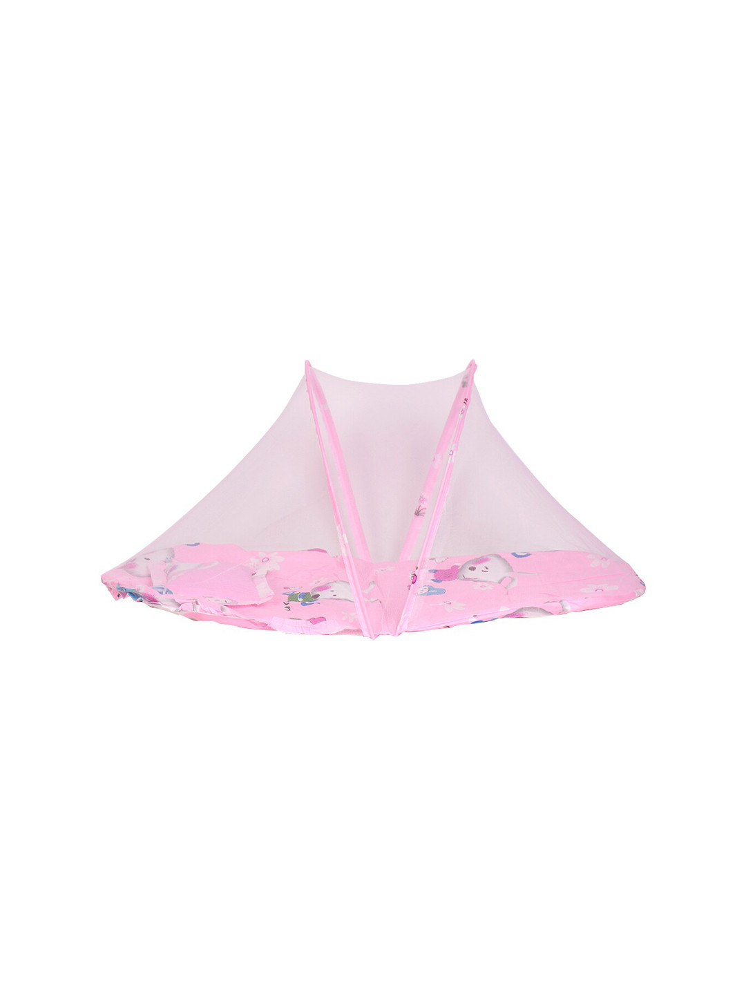 

PASSION PETALS Girls Pink Printed Foldable Crib Mosquito Net