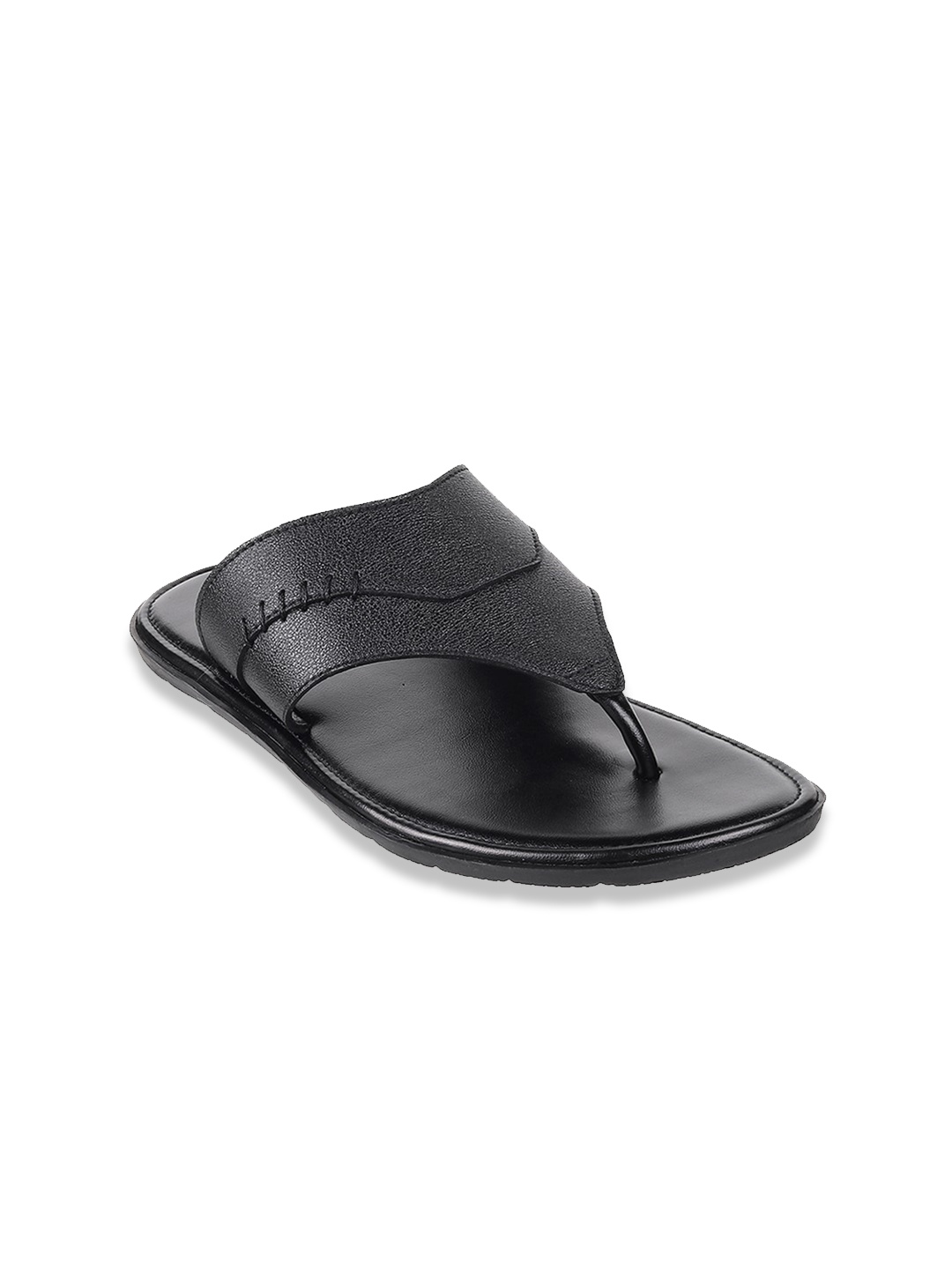 

Mochi Men Black Solid Slip On Casual Comfort Sandals