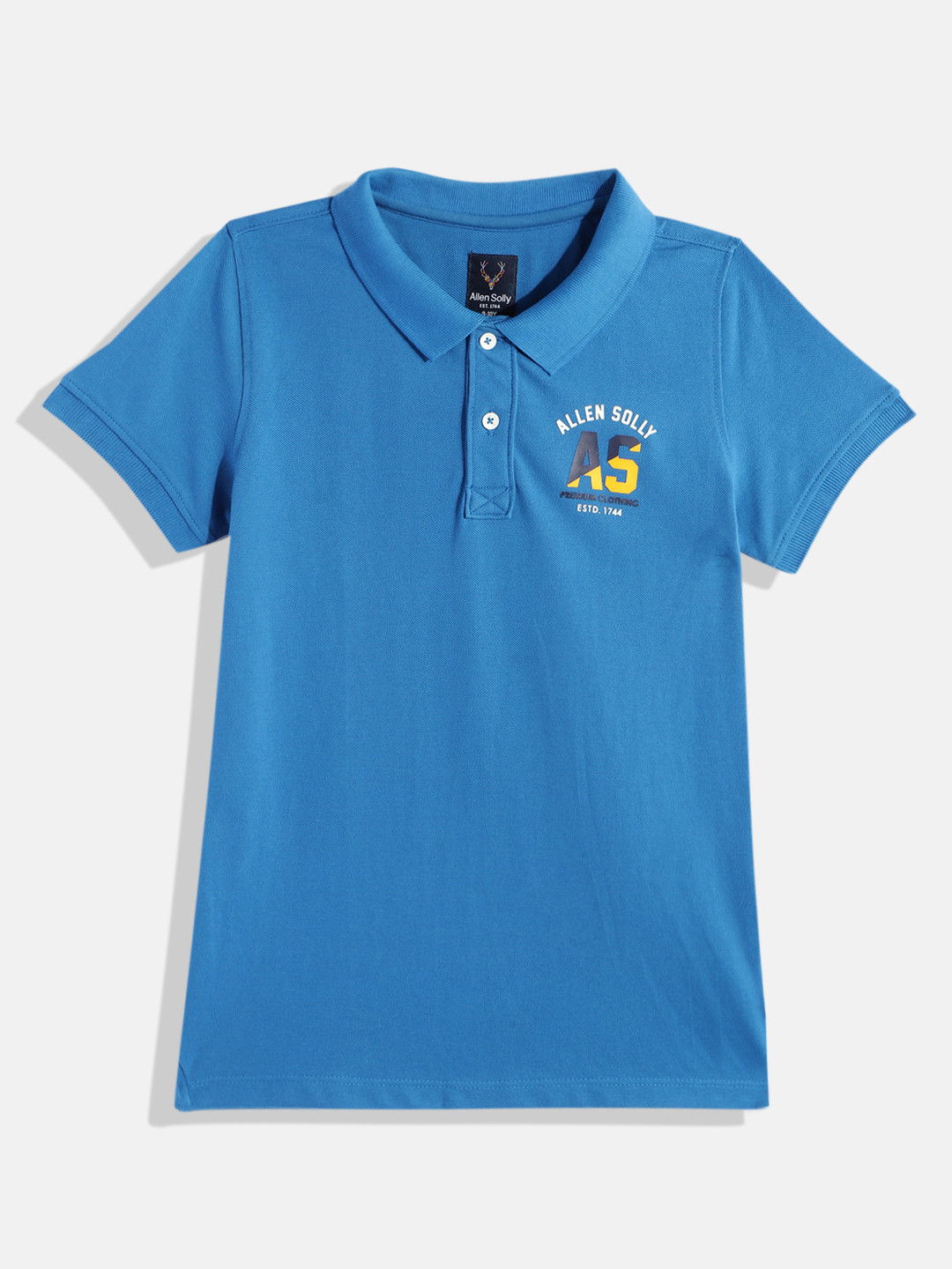 

Allen Solly Junior Boys Polo Collar Regular Fit T-shirt, Blue