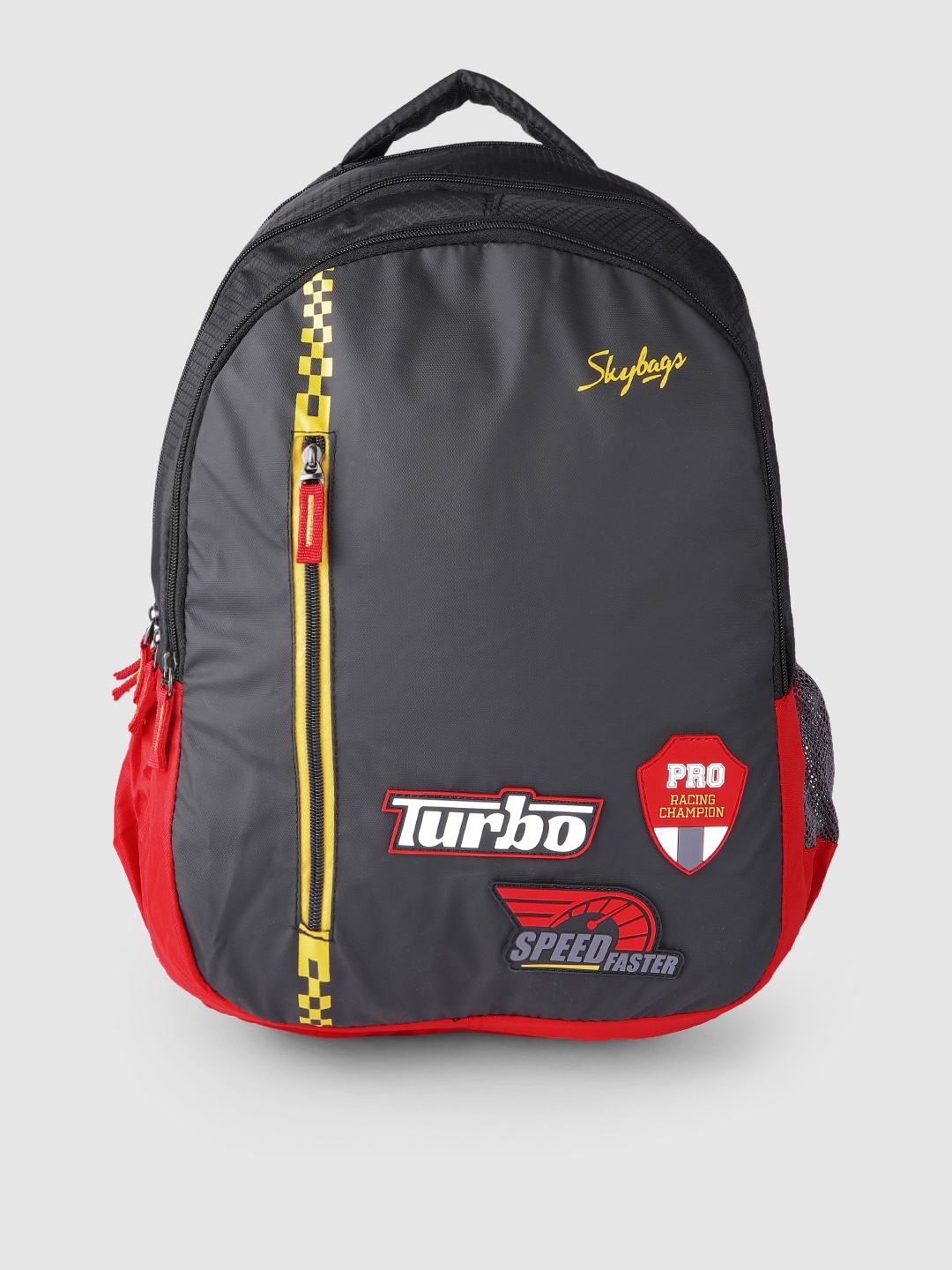 

Skybags Unisex Black & Red Solid Backpack