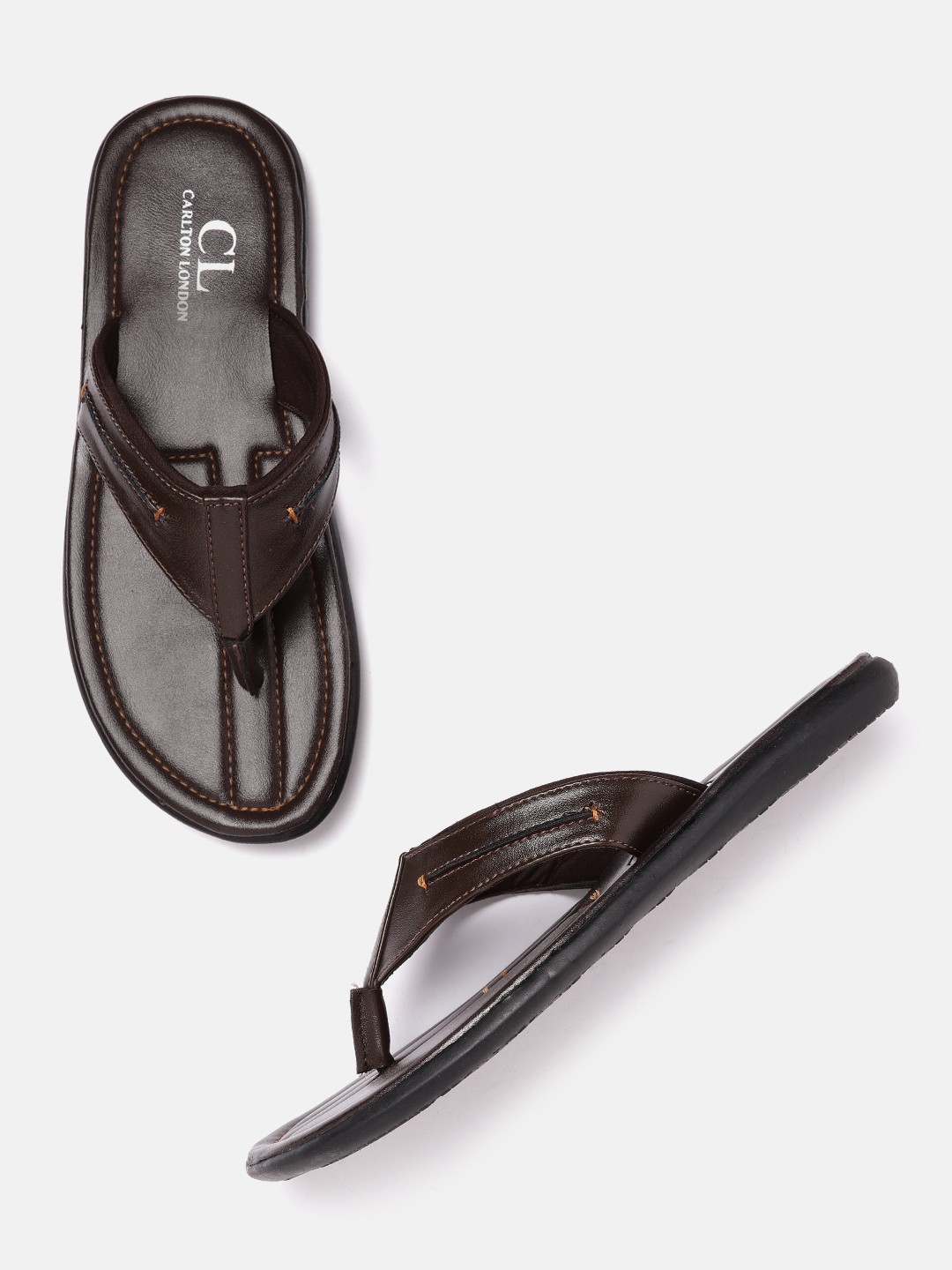 

Carlton London Men Brown Comfort Sandals
