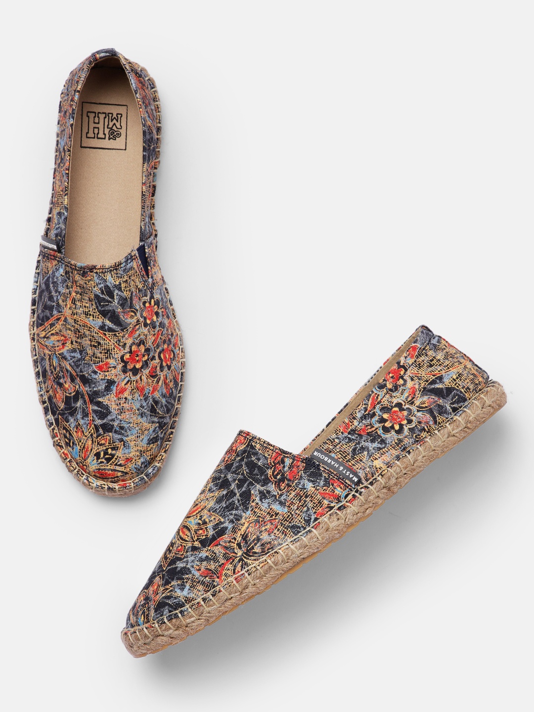 

Mast & Harbour Men Multicoloured Printed Espadrilles, Multi