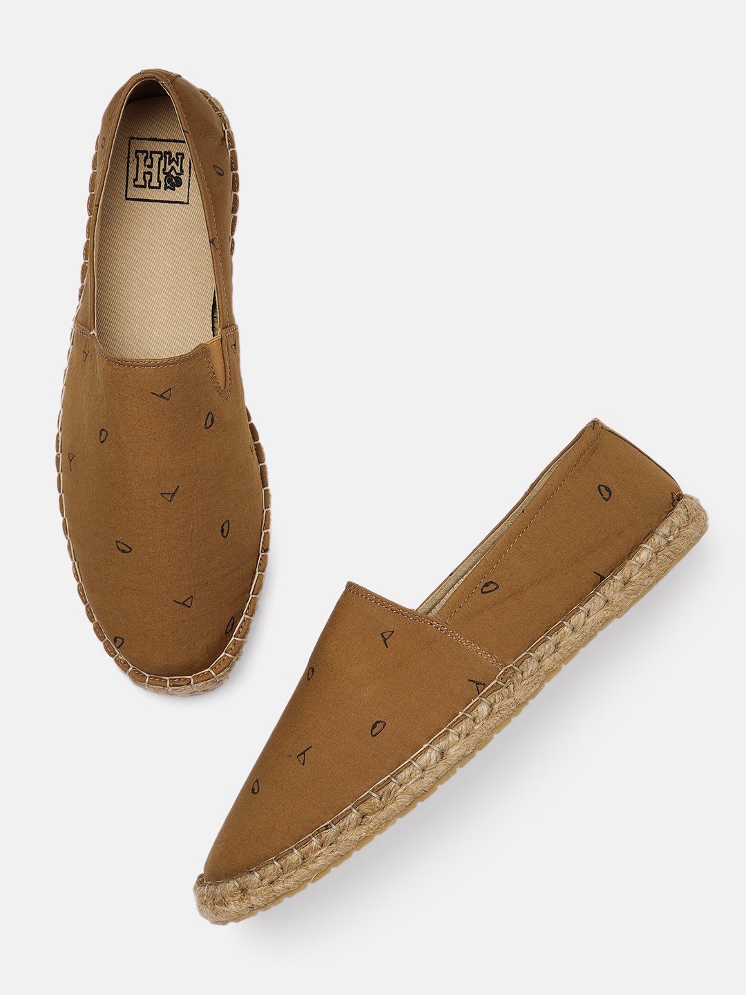 

Mast & Harbour Men Brown Printed Espadrilles