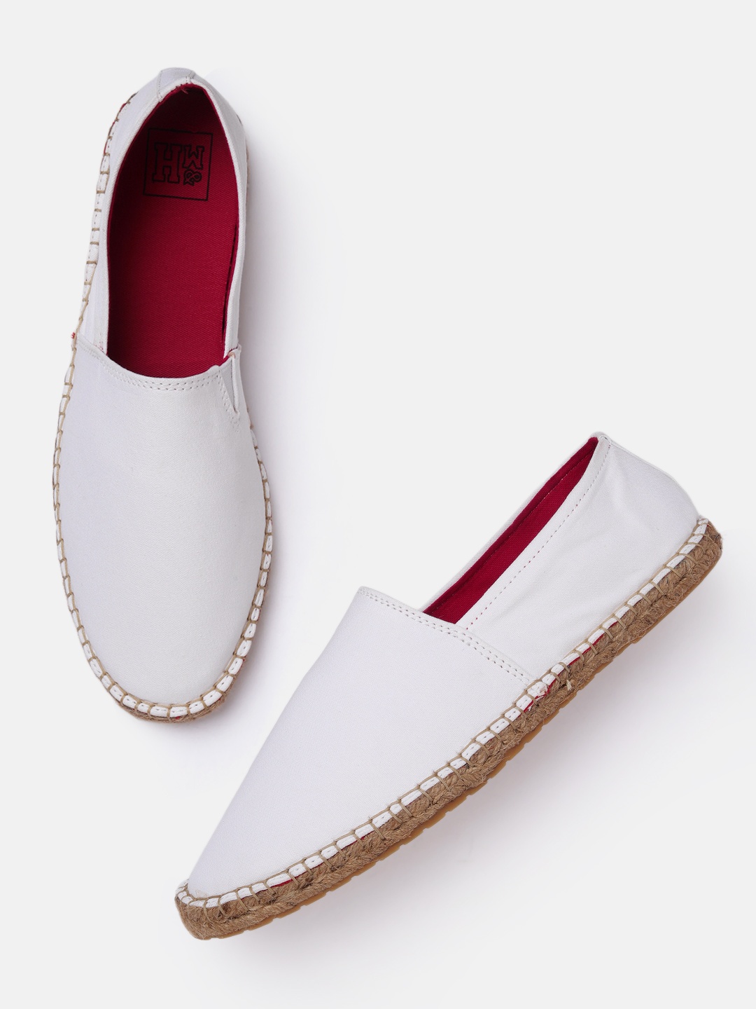 

Mast & Harbour Men White Solid Espadrilles