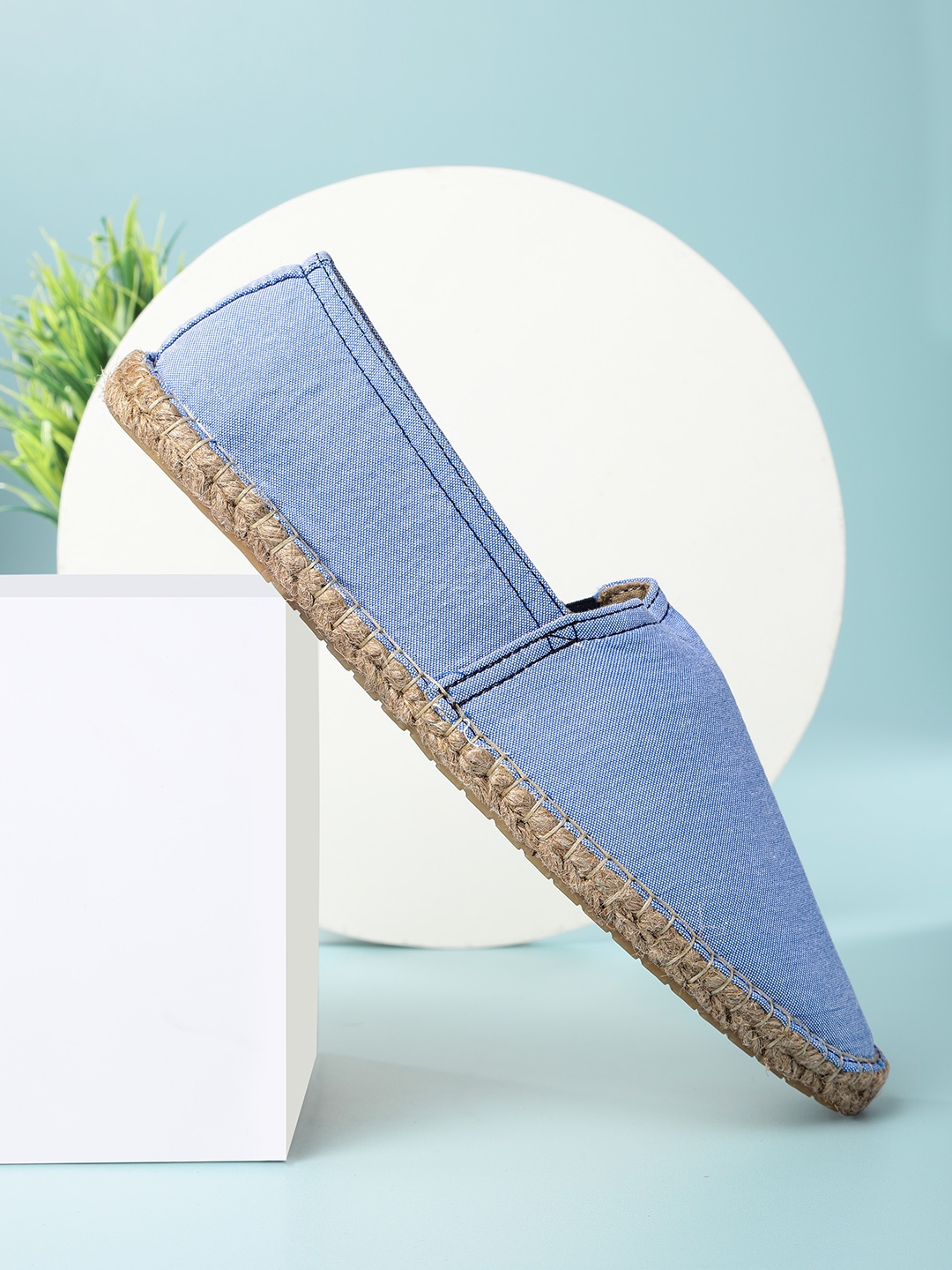 

Mast & Harbour Men Blue Solid Espadrilles