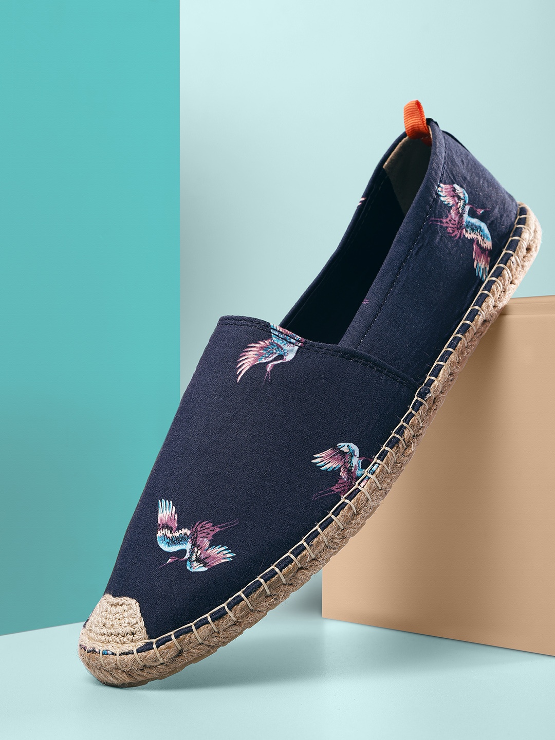 

Mast & Harbour Men Navy Blue Printed Espadrilles