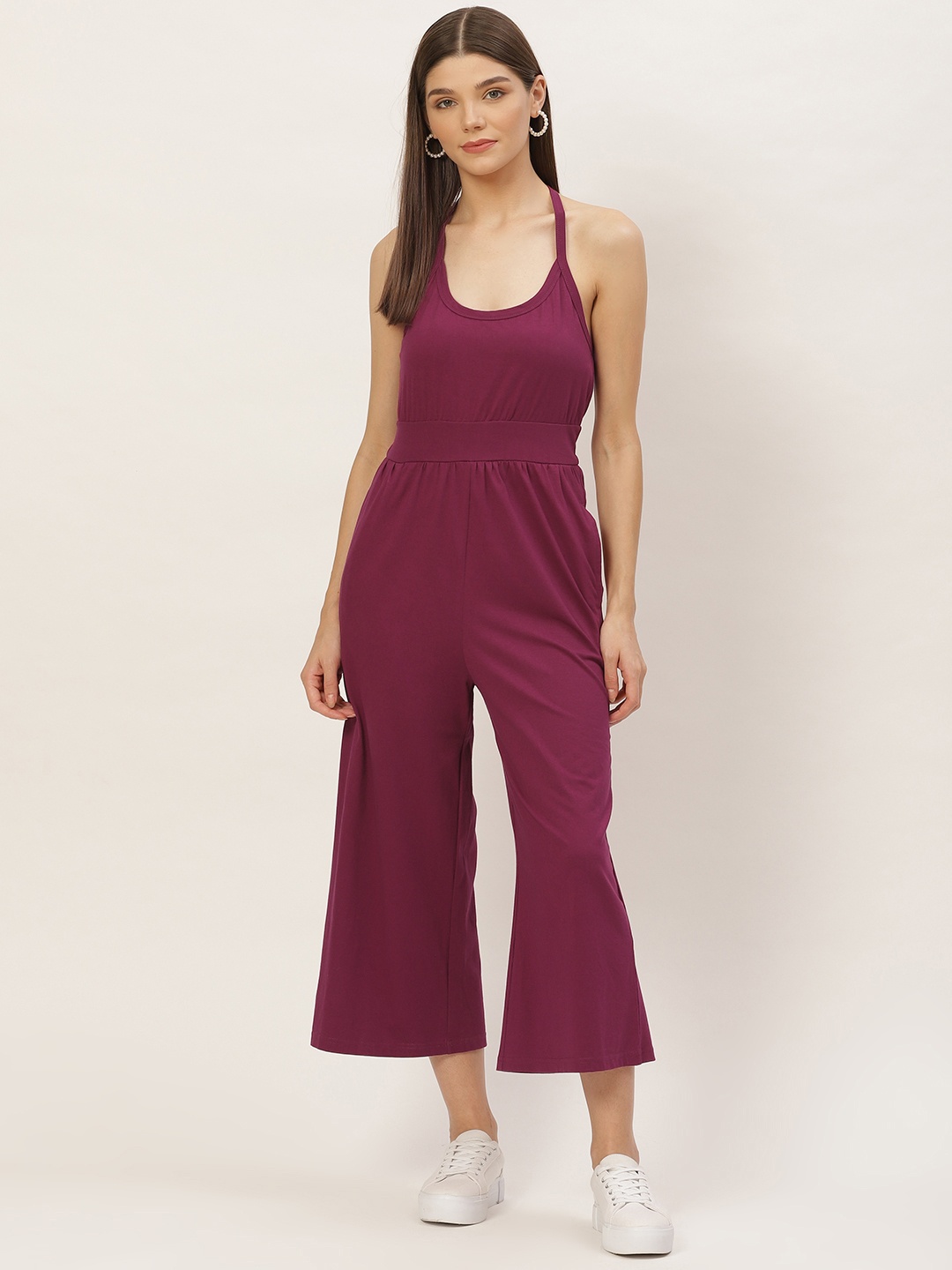 

KICA Magenta Soft Cotton Jumpsuit with Two Pockets