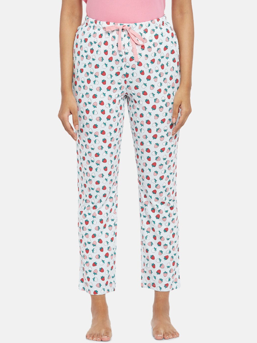 

Dreamz by Pantaloons Women Blue Printed Lounge Pants