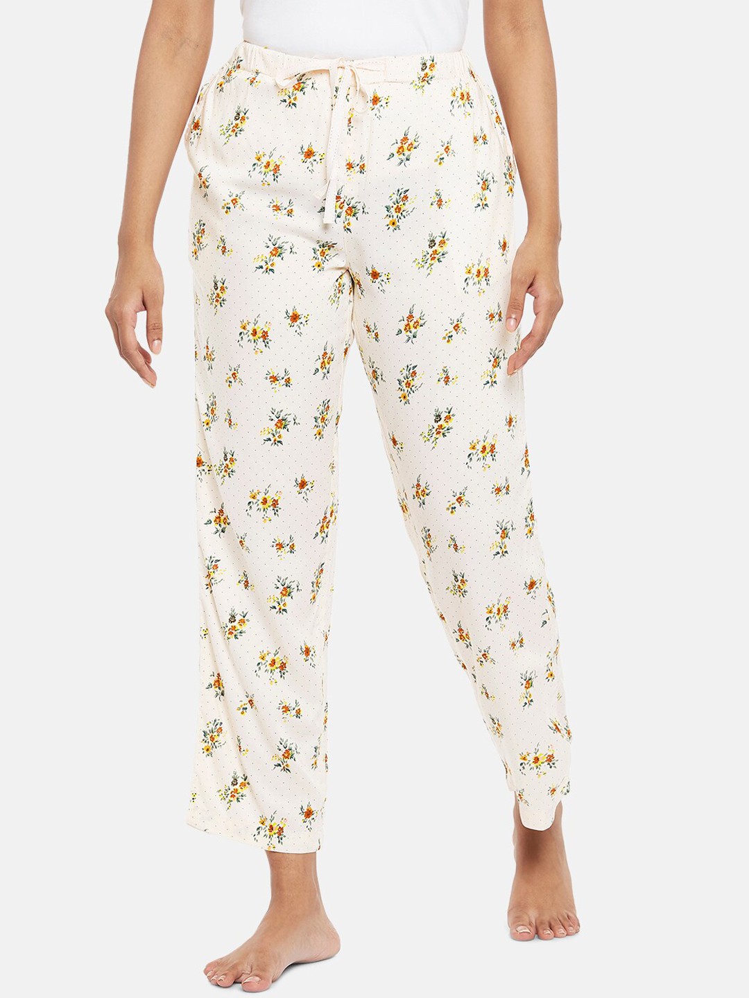 

Dreamz by Pantaloons Women Pink Floral Printed Lounge Pants