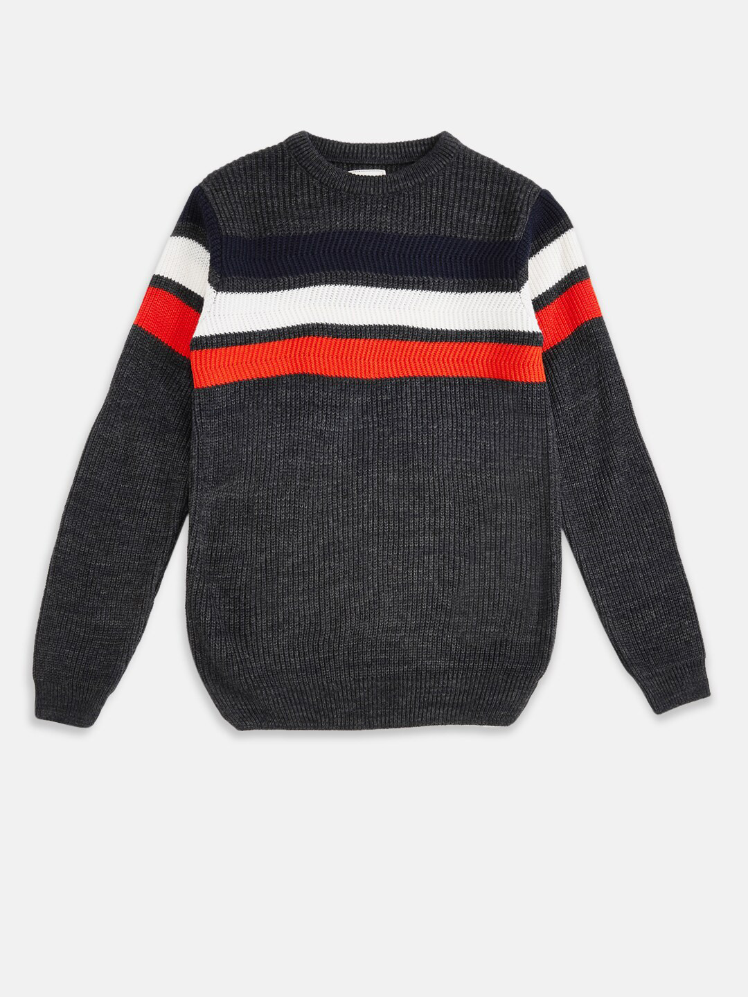 

Pantaloons Junior Boys Black Colourblocked Pullover